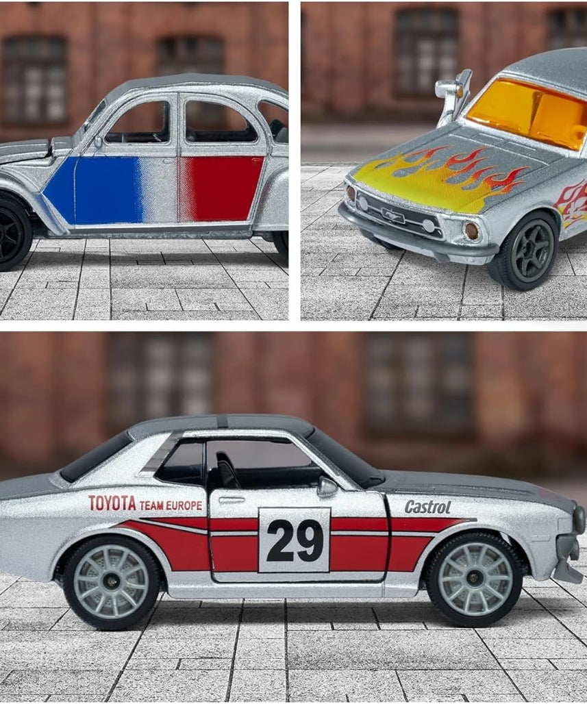Majorette 1:64 Scale Die-Cast Metal Cars – 7.5 cm, 6 Random Licensed Models, Collector’s Set for Kids & Collectors Aged 3+