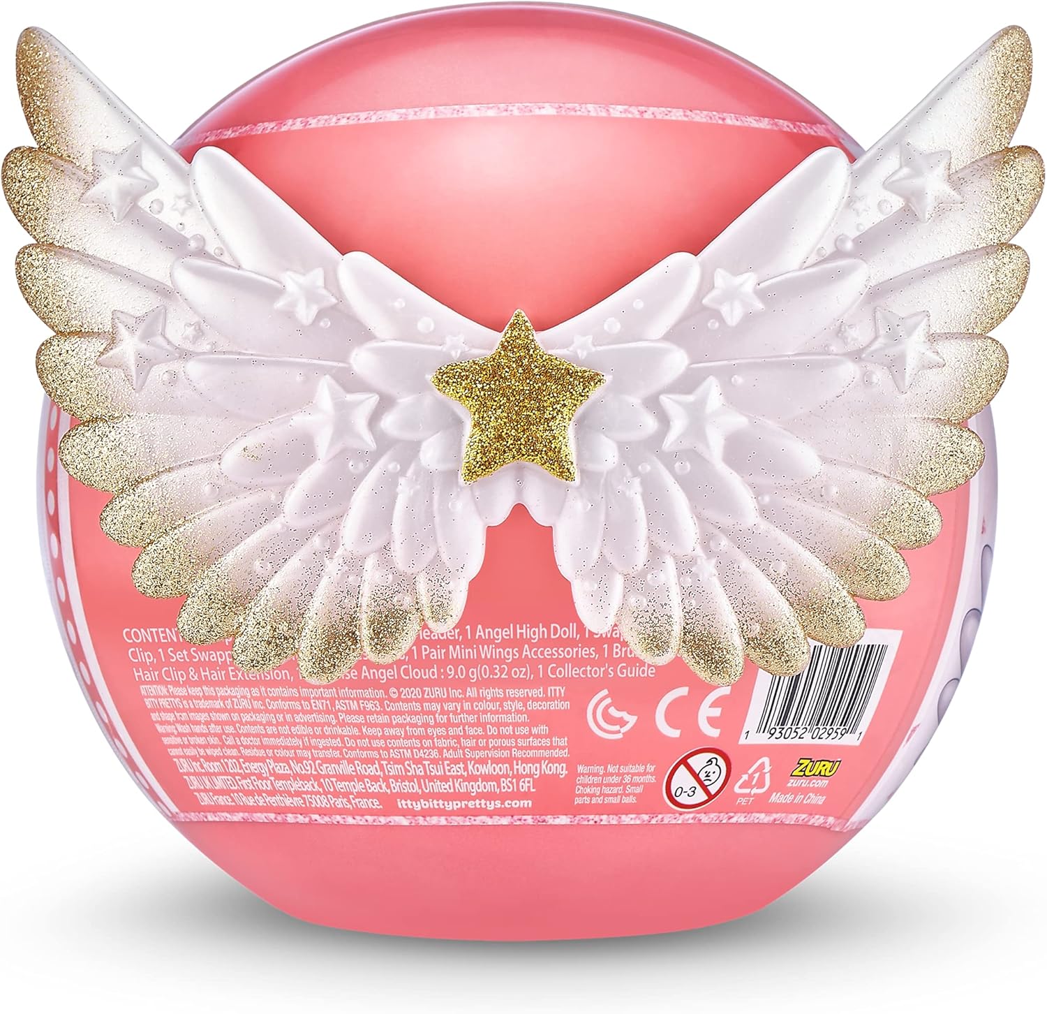 Zuru Angel High Series 1, Itty Bitty Prettys Hair Angel Surprise Pack, Fashion Doll Collectible, 10 Super Surprises, Non-Toxic Materials, Girls Toy, Dress-Up & Hair Styling Fun