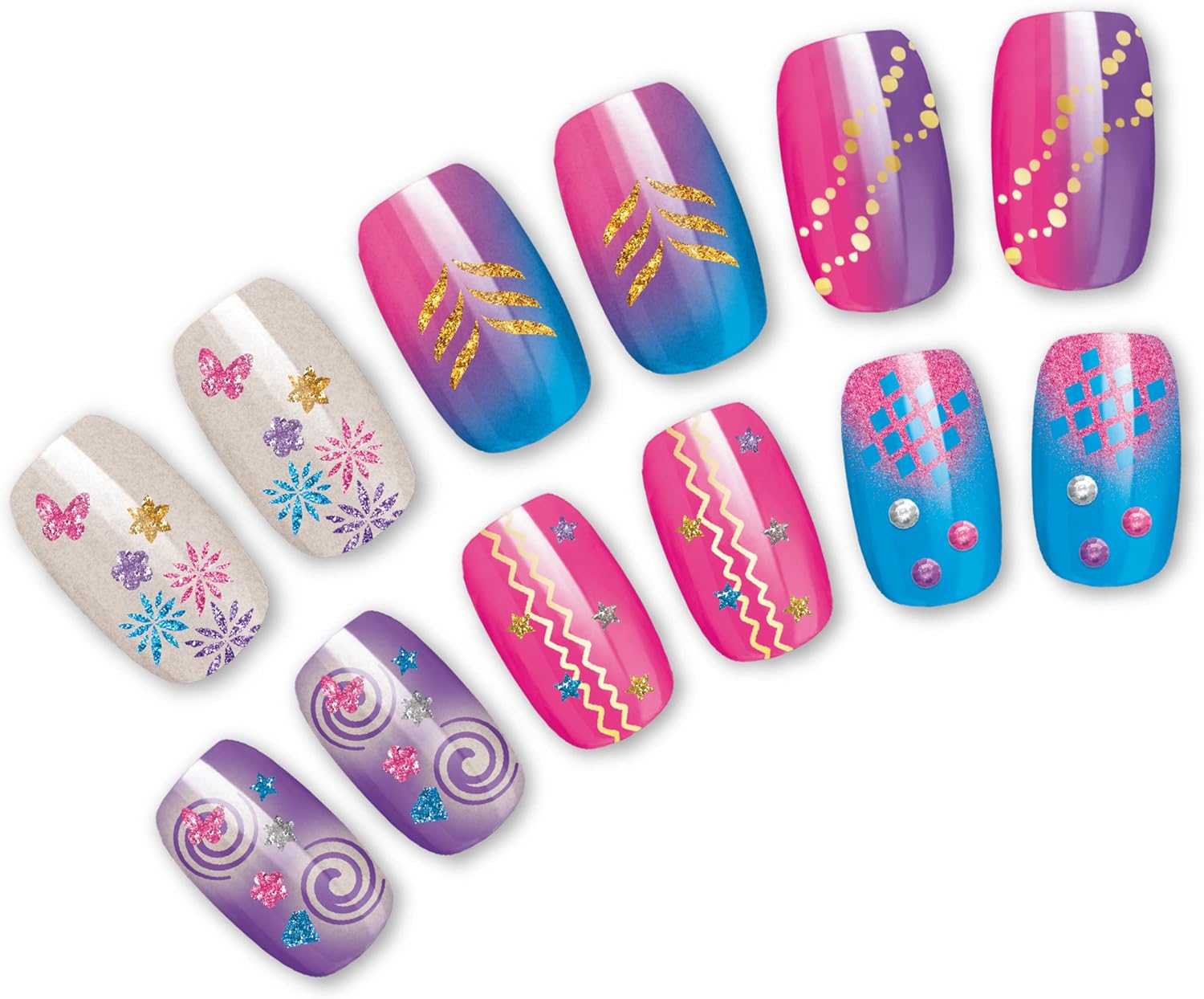 Cra-Z-Art Shimmer and Sparkle Airbrush Designer Nail Salon Kit, Multicolour
