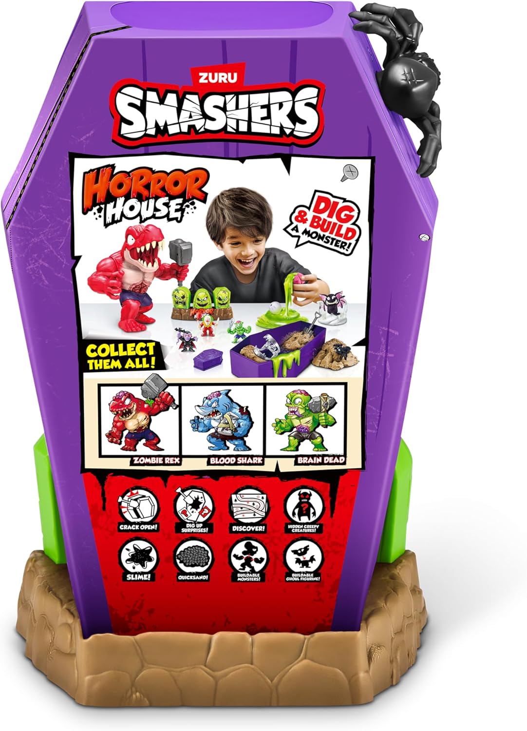 زورو سماشرز، منزل رعب كبير، السلسلة 1، مجموعة ألعاب مخيفة، أكثر من 35 مفاجأة، شخصيات قابلة للتجميع، بيض سماش، إكسسوارات مخيفة، أضواء وأصوات، حفر وتشريح، لعبة مغامرات للأطفال