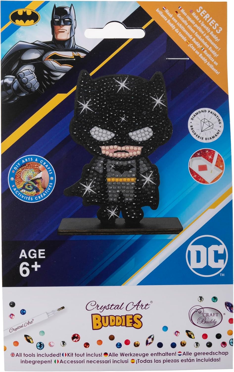 Batman (Black), Crystal Art Buddy