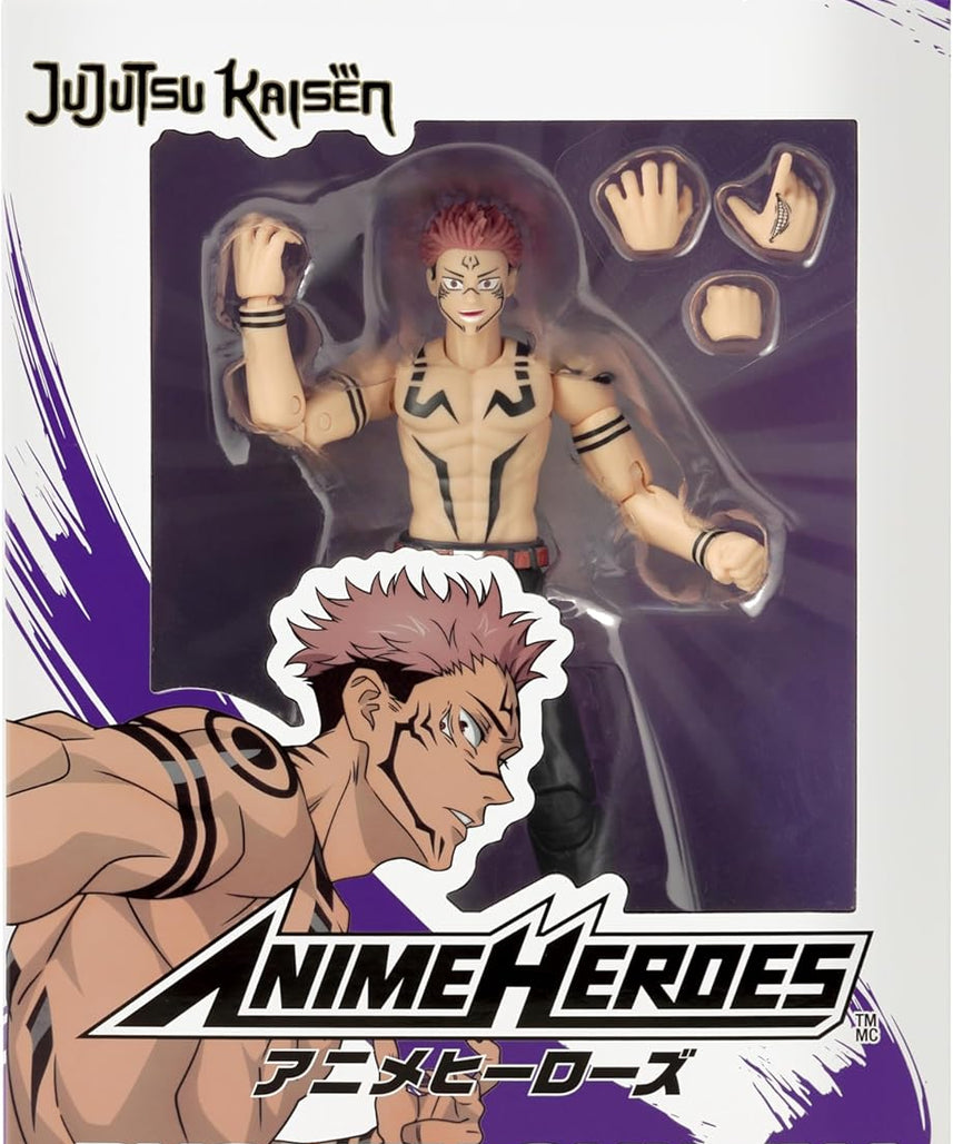 Bandai Anime Heroes - Jujutsu Kaisen - Ryomen Sukuna Uniform Version - 17 cm Figure - Officially Licensed Jujutsu Kaisen Figure - Movable Action Figure Sukuna - Toy from 4 Years - 36988