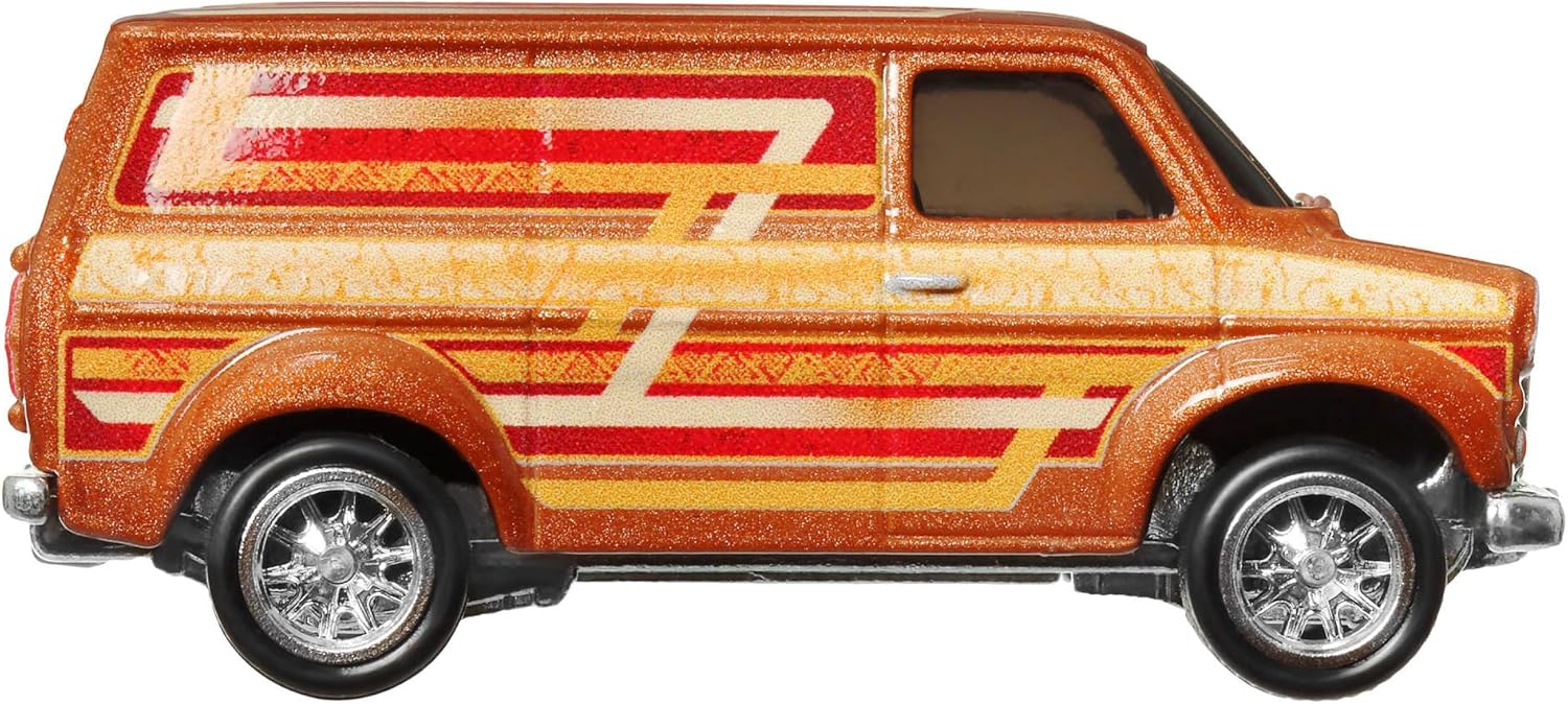 Hot Wheels Premium Boulevard Ford Transit Supervan, 1:64 Orange, #109 Die-Cast Metal Collectible Model