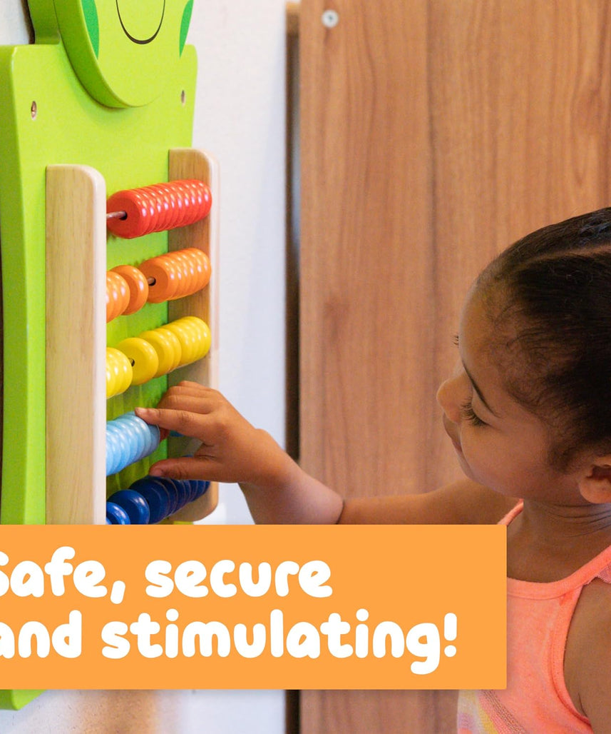 لوحة أنشطة فيجا أباكوس، لعبة حائط خشبية من مونتيسوري، أداة لتعلم الرياضيات والعد في المراحل المبكرة، تُنمّي المهارات الإدراكية والحركية الدقيقة، لعبة تعليمية صديقة للبيئة، للأولاد والبنات من عمر 18 شهرًا فما فوق