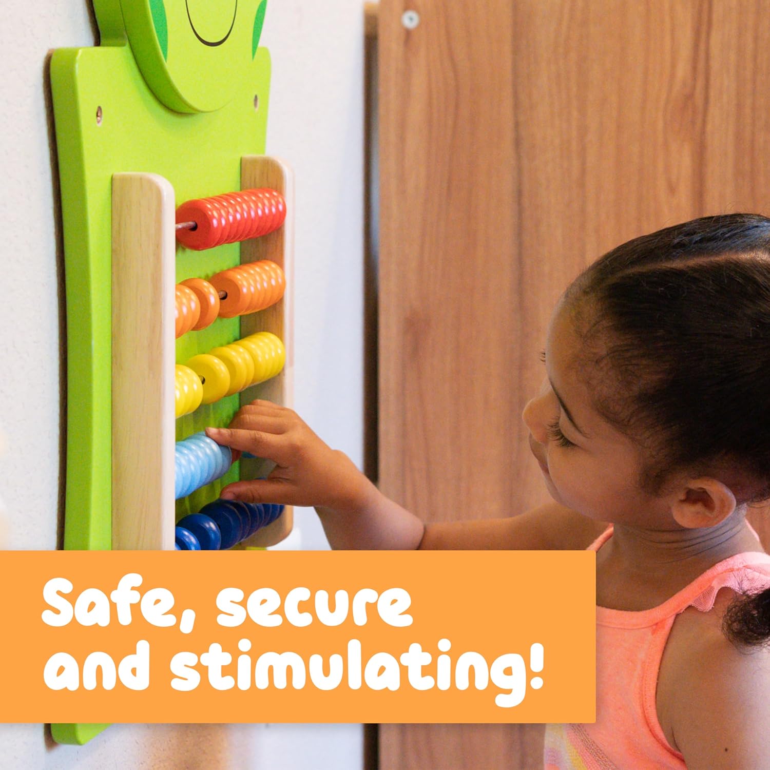 لوحة أنشطة فيجا أباكوس، لعبة حائط خشبية من مونتيسوري، أداة لتعلم الرياضيات والعد في المراحل المبكرة، تُنمّي المهارات الإدراكية والحركية الدقيقة، لعبة تعليمية صديقة للبيئة، للأولاد والبنات من عمر 18 شهرًا فما فوق