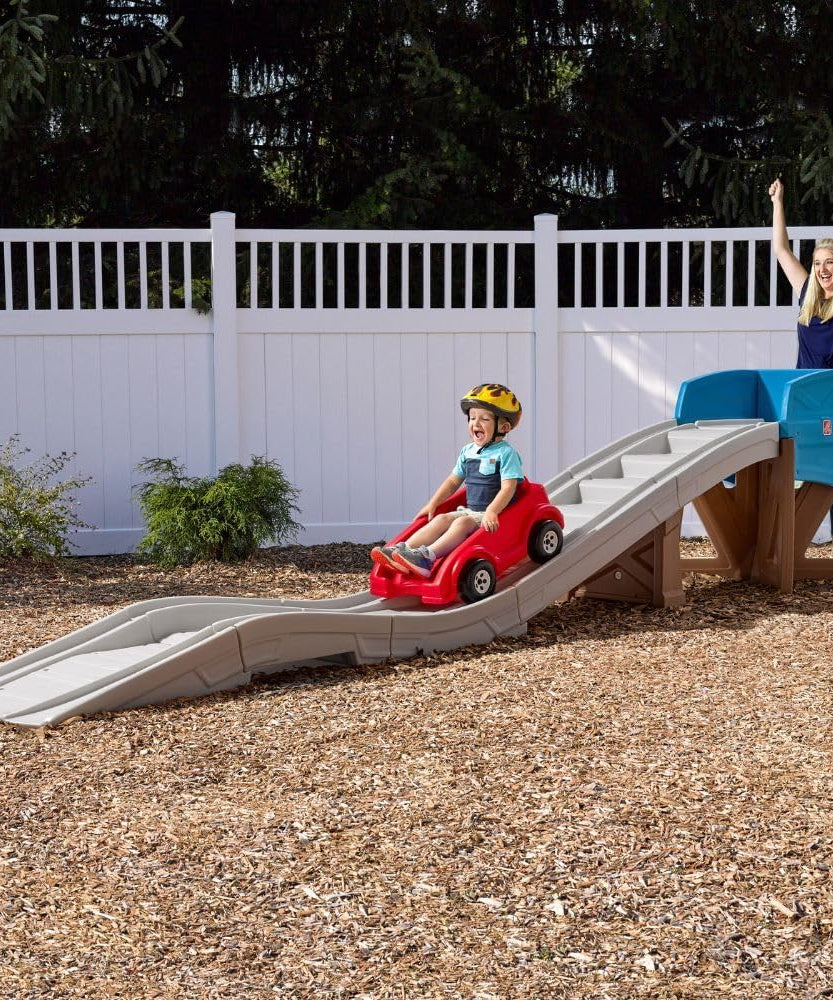 Step2 Extreme Thrill Coaster Dashing Red, Kids Roller Coaster Ride On for Toddlers + Kids 3Y+ Outdoor Amusement Toy