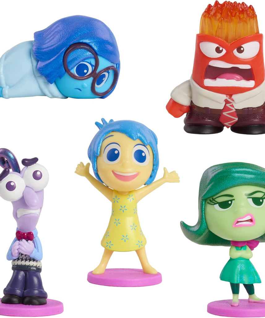 Disney & Pixar Inside Out 2 All the Feels Figure Set, 5 Mini Collectible Figures for Kids Ages 3+ by Just Play