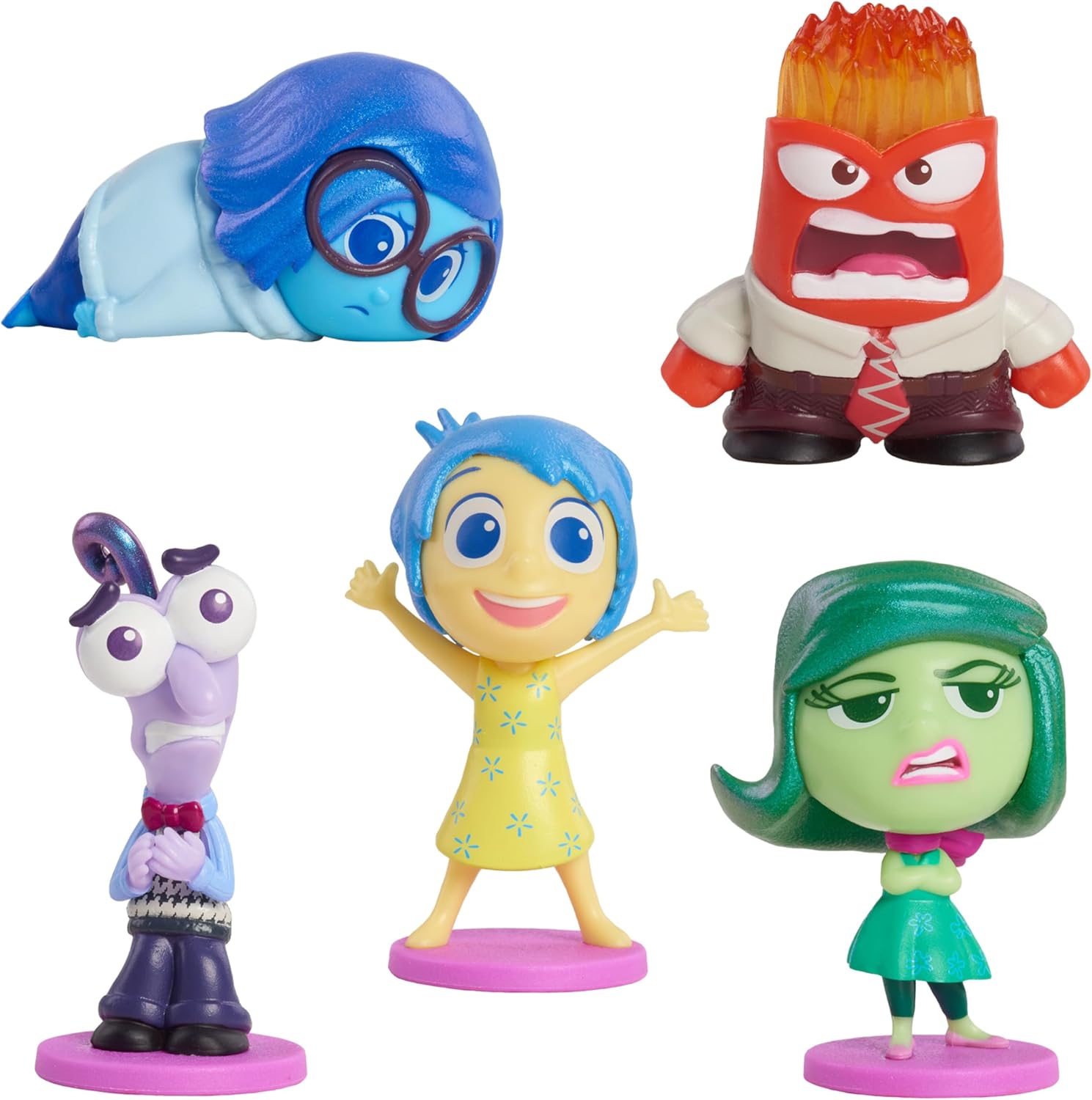 Disney & Pixar Inside Out 2 All the Feels Figure Set, 5 Mini Collectible Figures for Kids Ages 3+ by Just Play