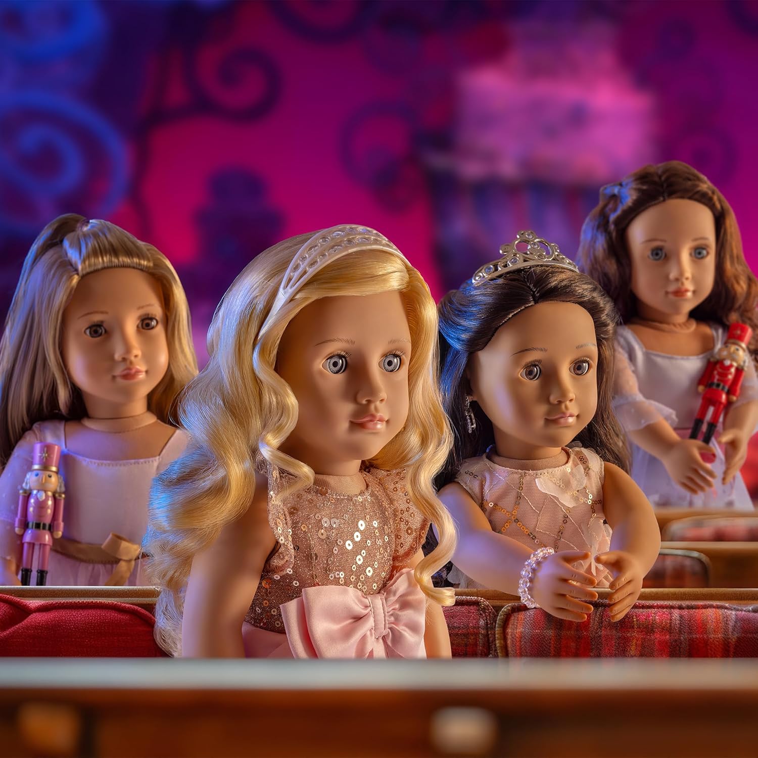 Our Generation Natasha Doll with Pink Dress and Nutcracker, Multicolor