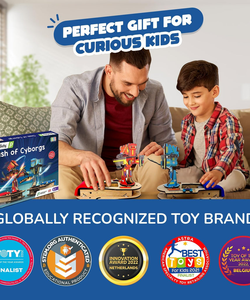 Smartivity STEM DIY Fighting & Battle Game, Multiplayer Educational Arcade Kit for Kids, Hands-On STEM Activity, Gift for Boys and Girls Ages 6-14