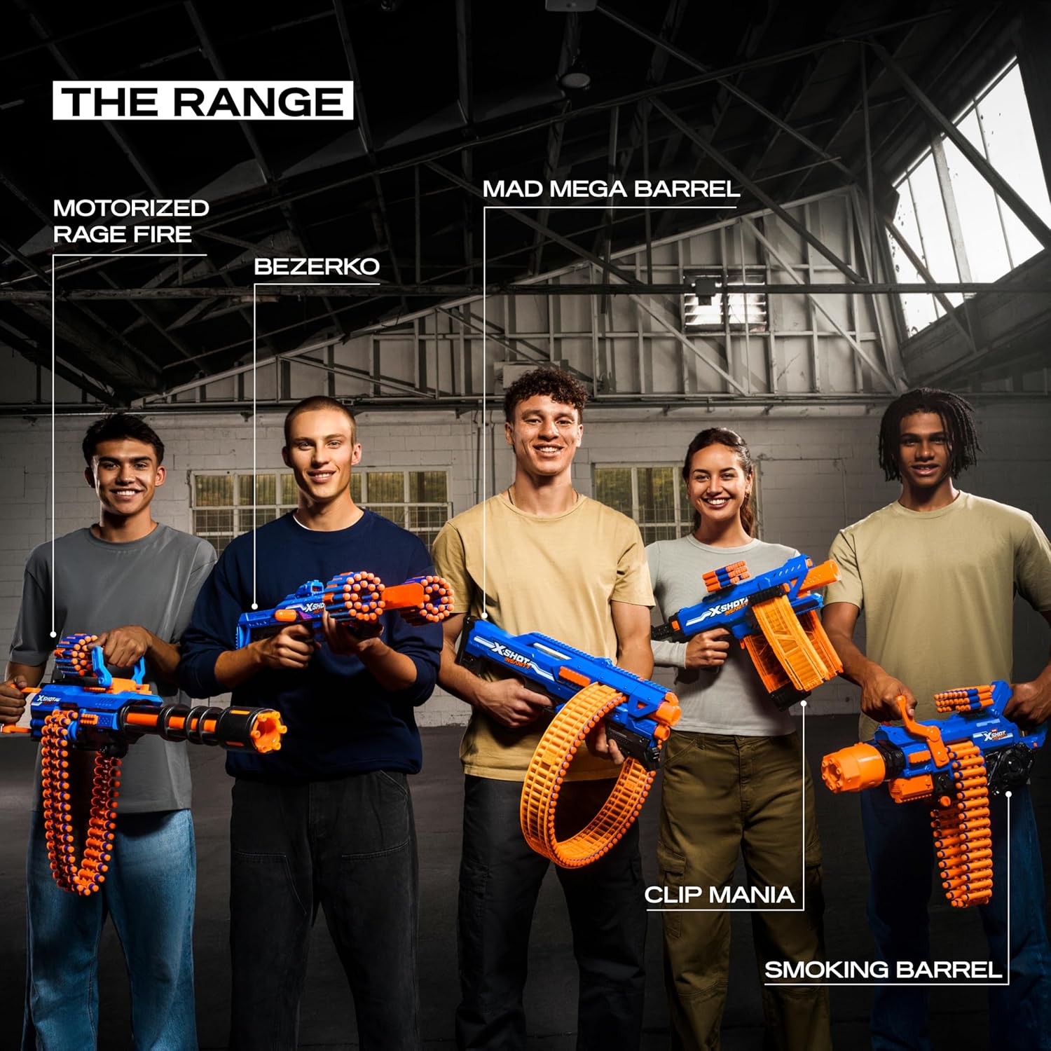 XSHOT Insanity Smoking Barrel Blaster with 72 Air Pocket Technology Darts by ZURU, Dart Blaster with Smoking Mechanism Outdoor Toy for Boys and Girls, Teens and Adults Aged 8+