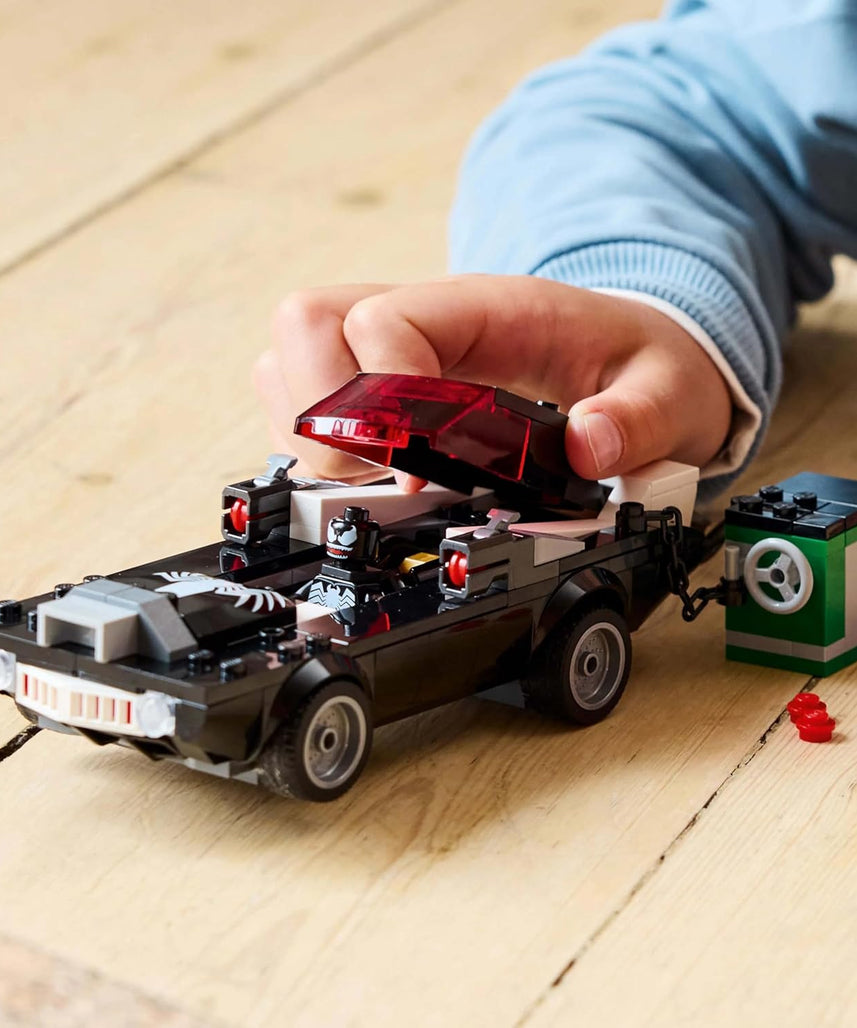 LEGO Marvel Spider-Man vs. Venom Muscle Car - Building Toy with 3 Super-Hero Minifigures for Imaginative Play - Gift for 7 Plus Year Old Boys & Girls 76309