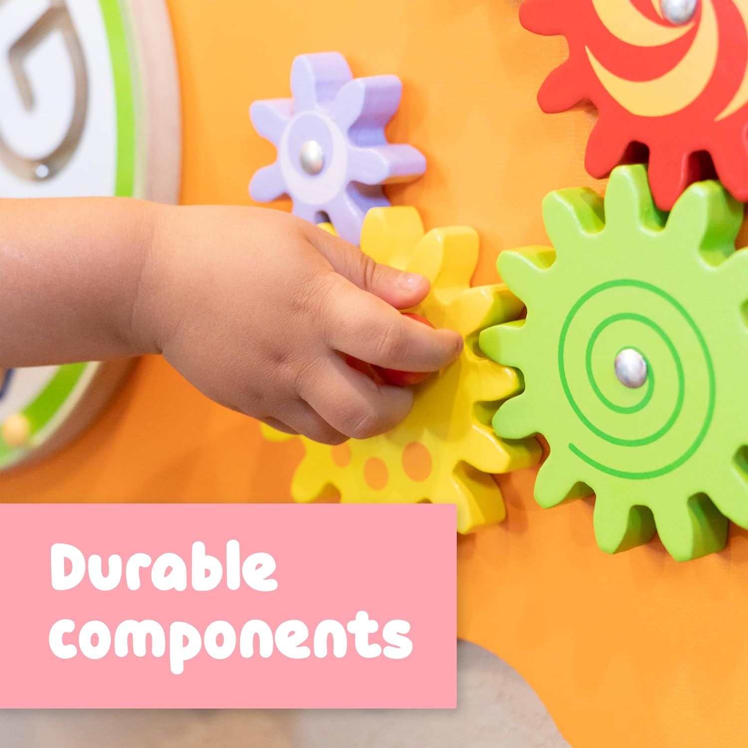 لوحة أنشطة الدب فيجا، لعبة حائط خشبية من مونتيسوري، لوحة تعلم حسية لتنمية المهارات الحركية والدماغية، لعبة تعليمية صديقة للبيئة وموفرة للمساحة، للأولاد والبنات من عمر 18 شهرًا فما فوق