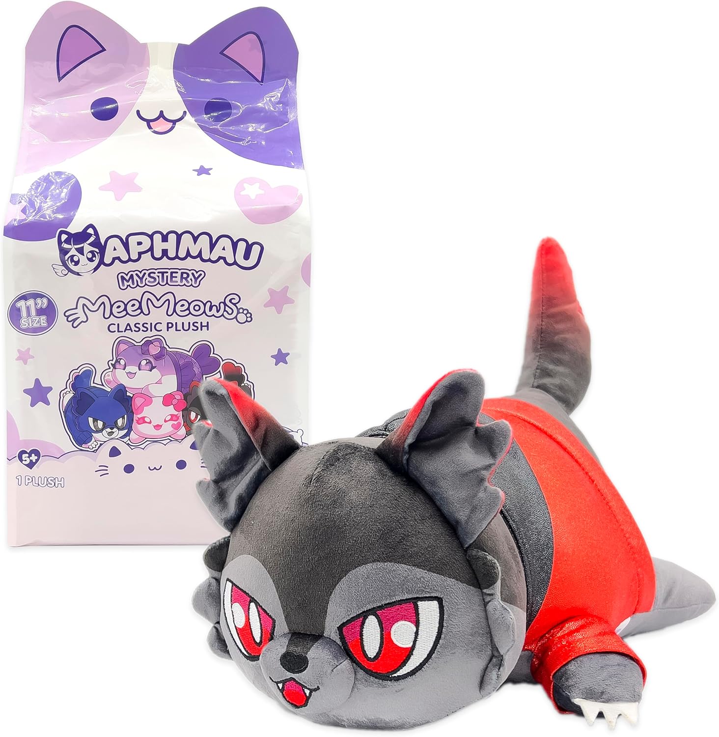 Aphmau MeeMeows 11 Inch Classic Mystery Plush Series 2 Friends, YouTube Gaming Channel Blind Box, Soft Collectible Cat Plush Toy, Official Merch for Kids 3+