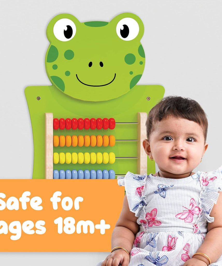 لوحة أنشطة فيجا أباكوس، لعبة حائط خشبية من مونتيسوري، أداة لتعلم الرياضيات والعد في المراحل المبكرة، تُنمّي المهارات الإدراكية والحركية الدقيقة، لعبة تعليمية صديقة للبيئة، للأولاد والبنات من عمر 18 شهرًا فما فوق