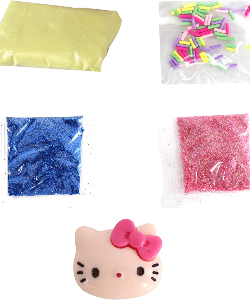 SlimeTime Hello Kitty Single Can - Cloud Slime for Girls and Boys With Various Slime Add-ins,Stress Relief Toy for Kids, Education,School,Party Favor,Gift for Birthday & Christmas