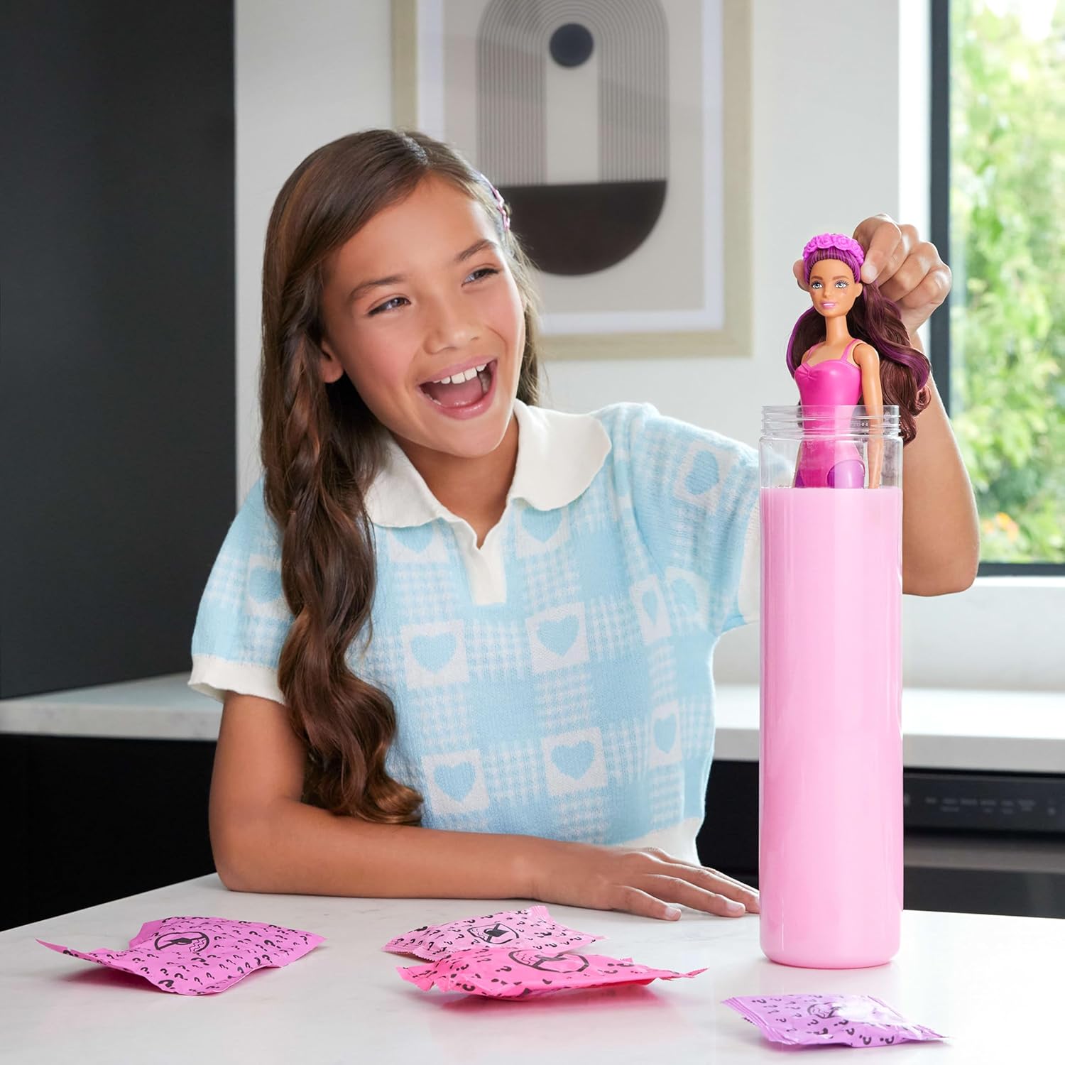 Barbie Color Reveal Doll & Accessories, Ballerina Series, 6 Surprises, Color Change, Balletcore-Inspired, Ages 3+