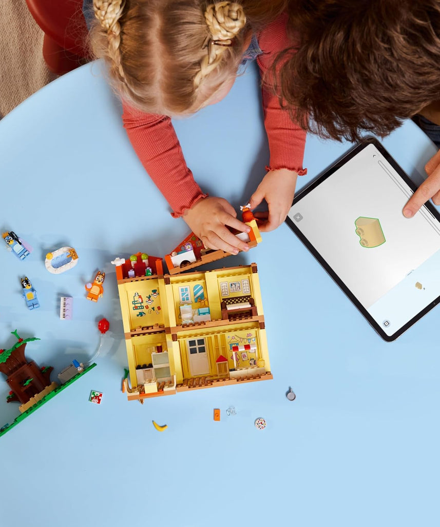 LEGO Bluey: Bluey's Family House Toy - Modular Playset with Multiple Rooms, a Garden, 4 Minifigures & Fun Accessories - Birthday Gift for 4+ Year Old Girls & Boys or TV Show Fans - 11203