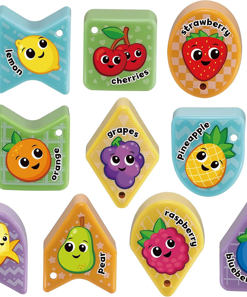VTech 564603 Sorting Fun Apple Interactive Shape Sorter Toy with Spinning Fruit Shapes Educational Learning Toy for Toddlers 12-36 Months Made from 90% Reclaimed Plastic Includes 10 Shape Pieces and Quick Start Guide Multicolor
