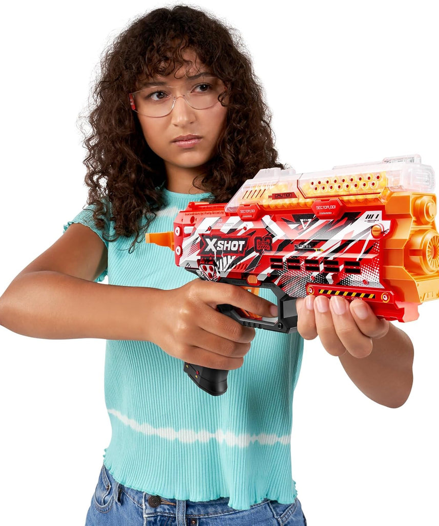 مسدس إكس شوت هايبر جل سيريز ١، ٣٠٠٠ جيليت، مسدس رغوة، زجاجة رذاذ، للأطفال والكبار، تنسيق حركة اليد والعين، ألعاب فيديو وألعاب خارجية، لا يحتاج إلى بطاريات