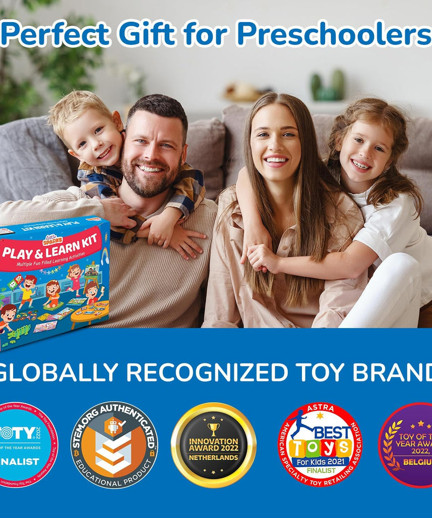 Smartivity Montessori Play & Learn Educational Kit for Kids Aged 3-5, Hands-On Cognitive and Motor Skill Development Toy, Multicolor