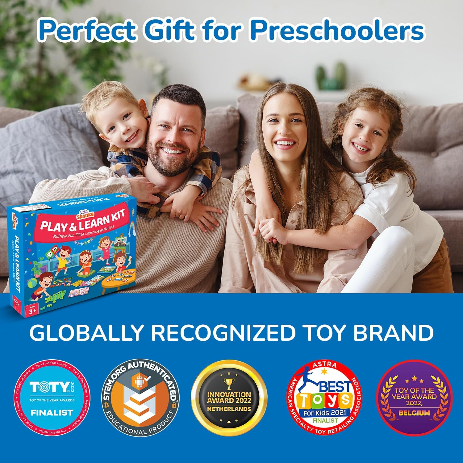 Smartivity Montessori Play & Learn Educational Kit for Kids Aged 3-5, Hands-On Cognitive and Motor Skill Development Toy, Multicolor