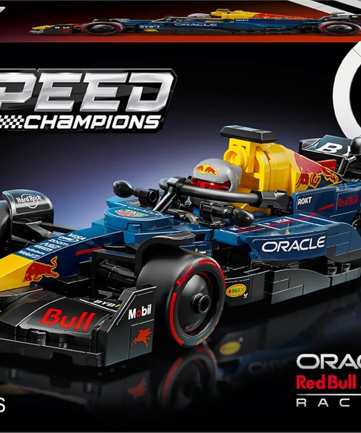 LEGO Speed Champions Oracle Red Bull Racing RB20 F1 Race Car Model with a Collectible Formula 1 Driver Minifigure - Display Set for Adult Motorsport & Racing Fans - Ramadan Gift Idea - 77243