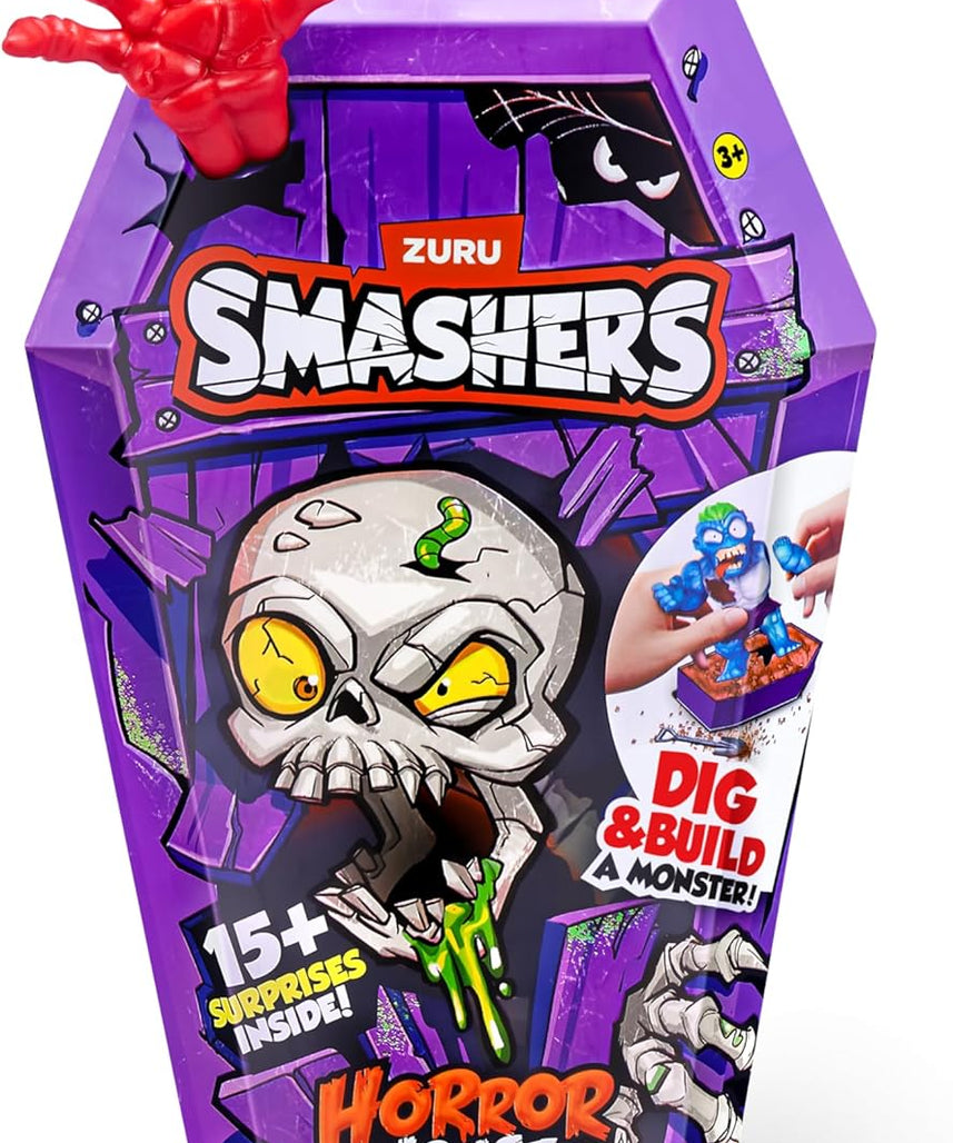 Zuru Smashers Horror House Series 1 Medium, Monster Building Kit, 15+ Surprises, Smash, Dig, Slime & Sand, Gross Collectible Toy, Kids Craft Playset, Gift Idea