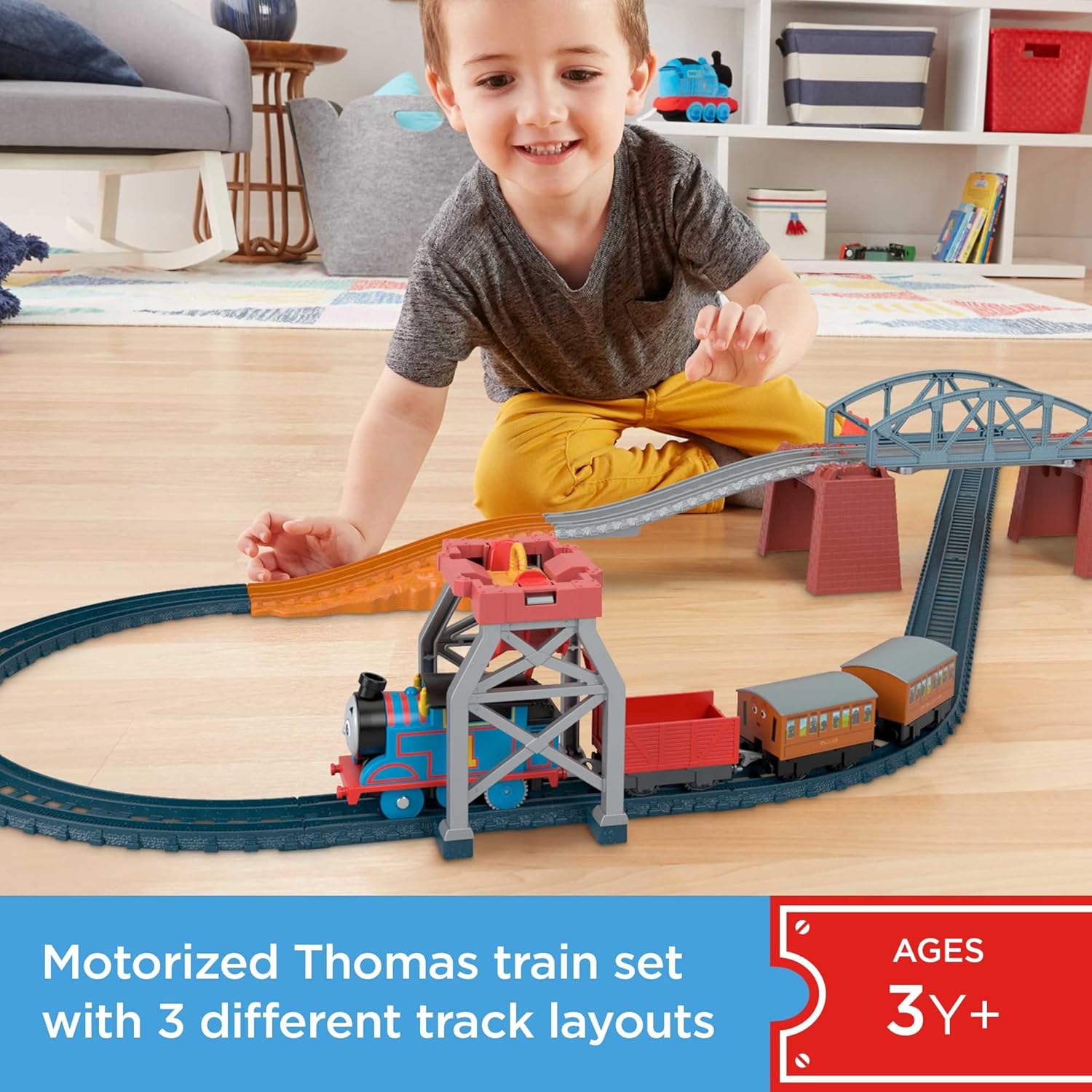 Thomas & Friends Fisher-Price 3-in-1 Package Pickup Train Set