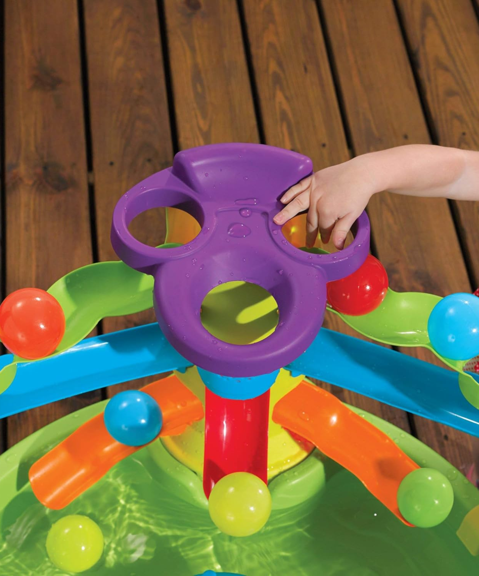 طاولة لعب الكرة المزدحمة من ستيب 2، مجموعة ألعاب حسية داخلية وخارجية، لعبة نشاط مع 13 قطعة من الملحقات بما في ذلك الكرات ولعبة STEM ومركز الأنشطة، مناسبة للأطفال من الأولاد والبنات من عمر سنة واحدة فما فوق