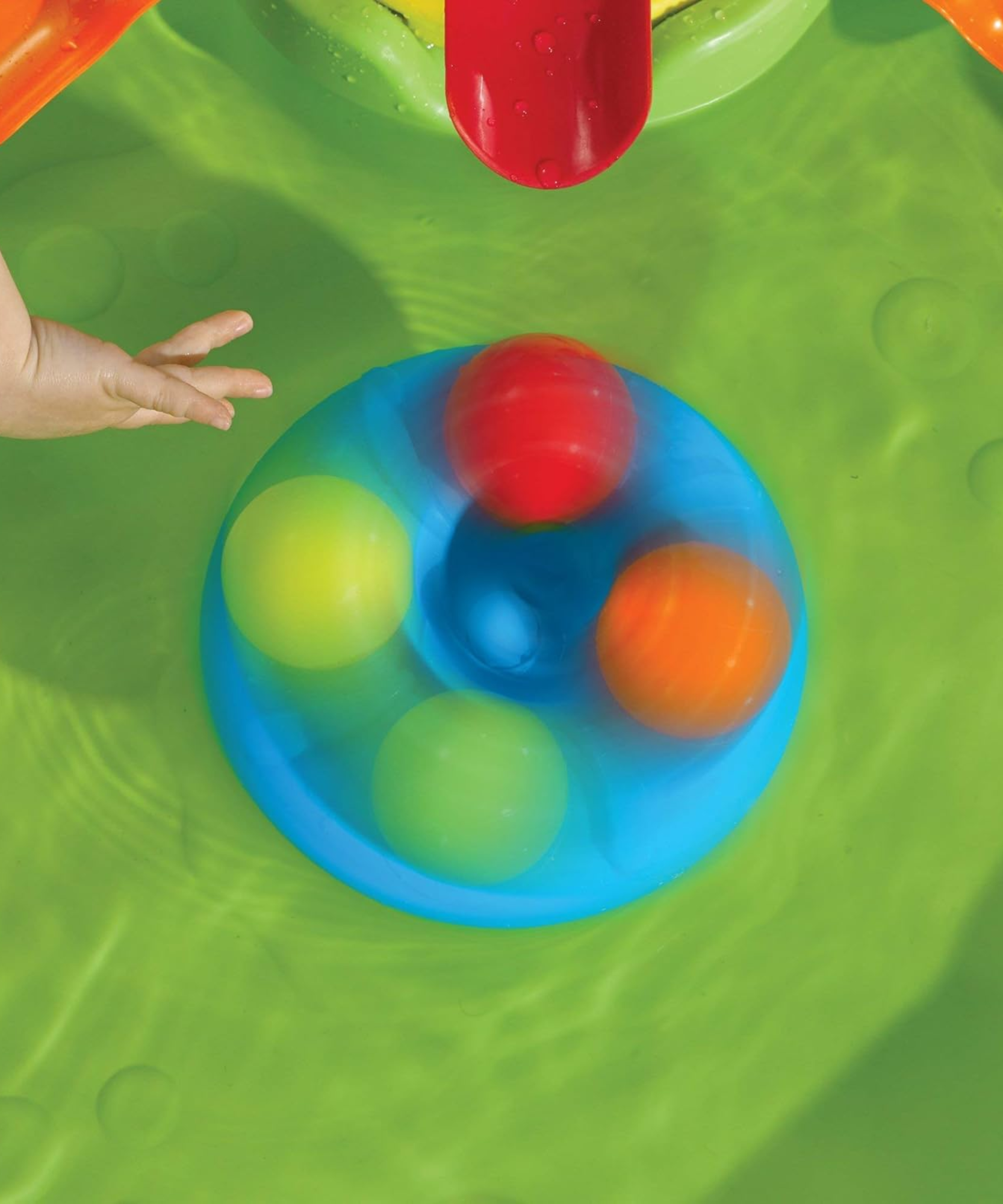 طاولة لعب الكرة المزدحمة من ستيب 2، مجموعة ألعاب حسية داخلية وخارجية، لعبة نشاط مع 13 قطعة من الملحقات بما في ذلك الكرات ولعبة STEM ومركز الأنشطة، مناسبة للأطفال من الأولاد والبنات من عمر سنة واحدة فما فوق