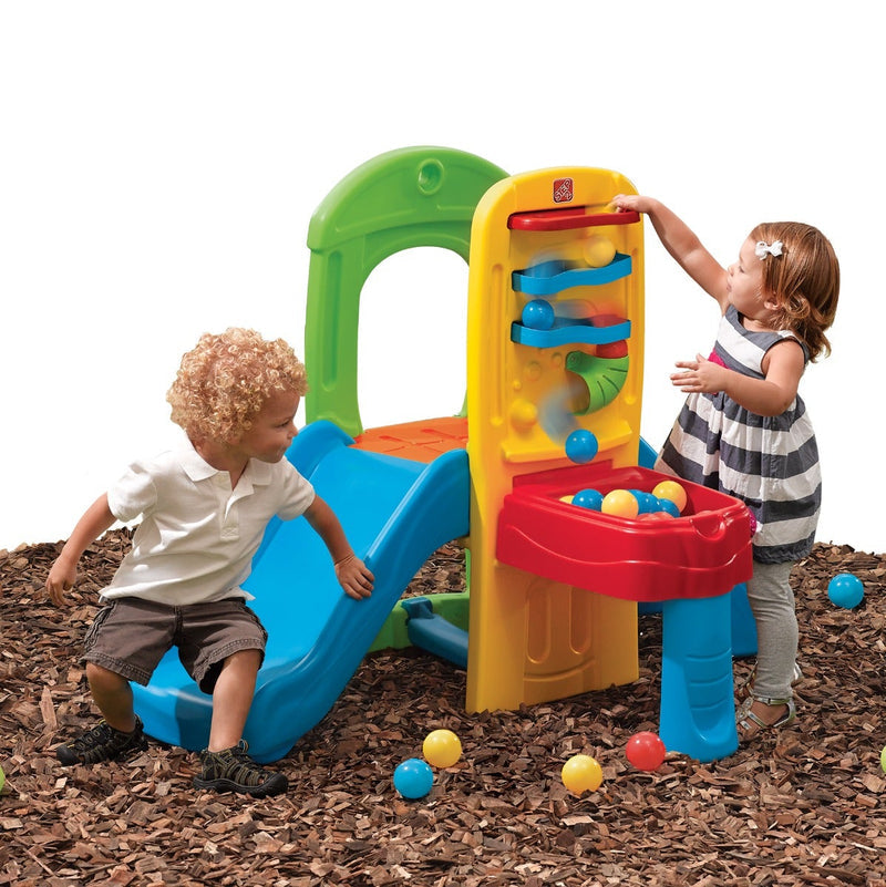 Play Ball Fun Climber™ Outdoor Toddler Activity Center for Kids 1–3, Climber, Slide & Ball Pit with Sensory Play, Play Sets & Playground Equipment