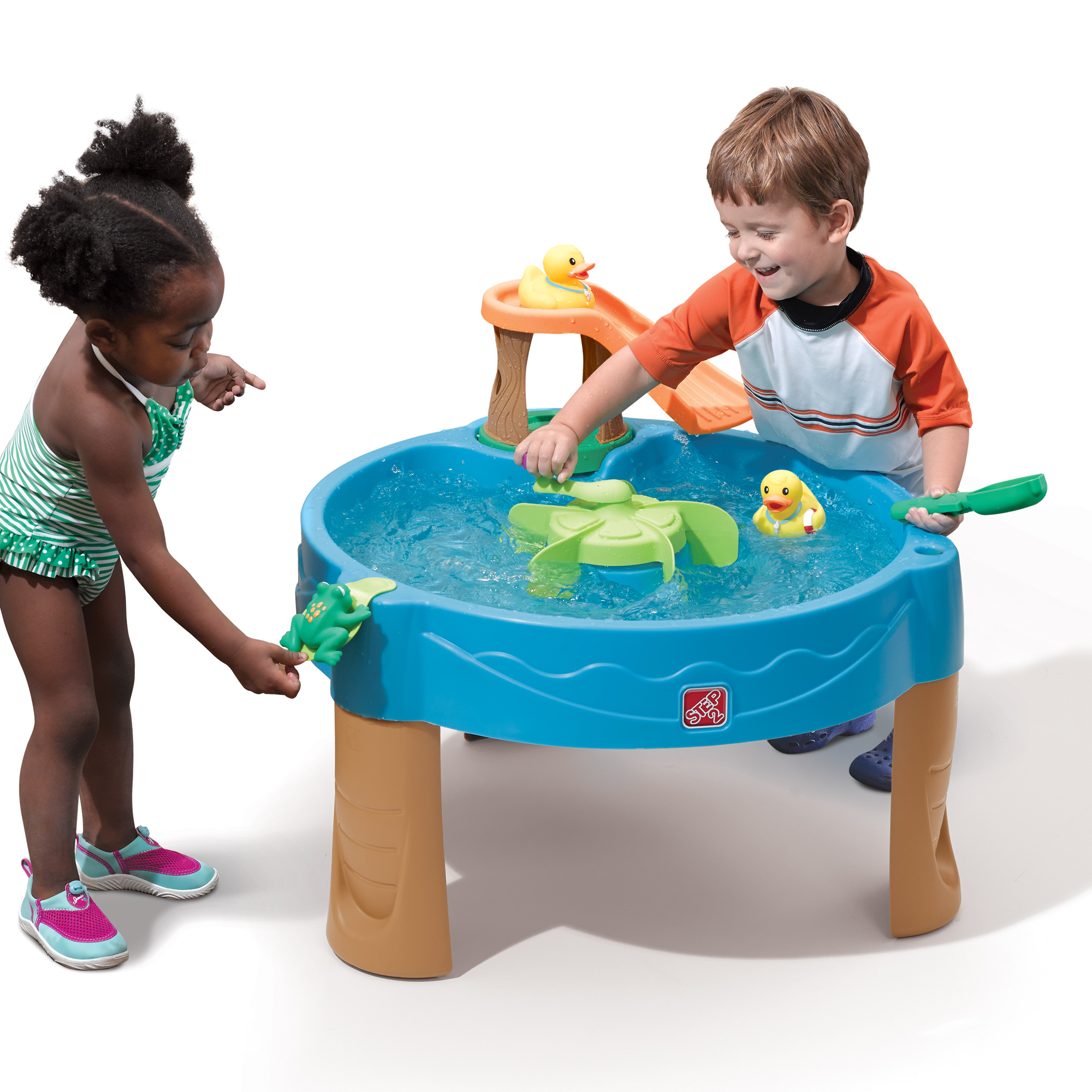 Step2 Duck Pond Water Table, Indoor and Outdoor Toy Water Table with 6 ...