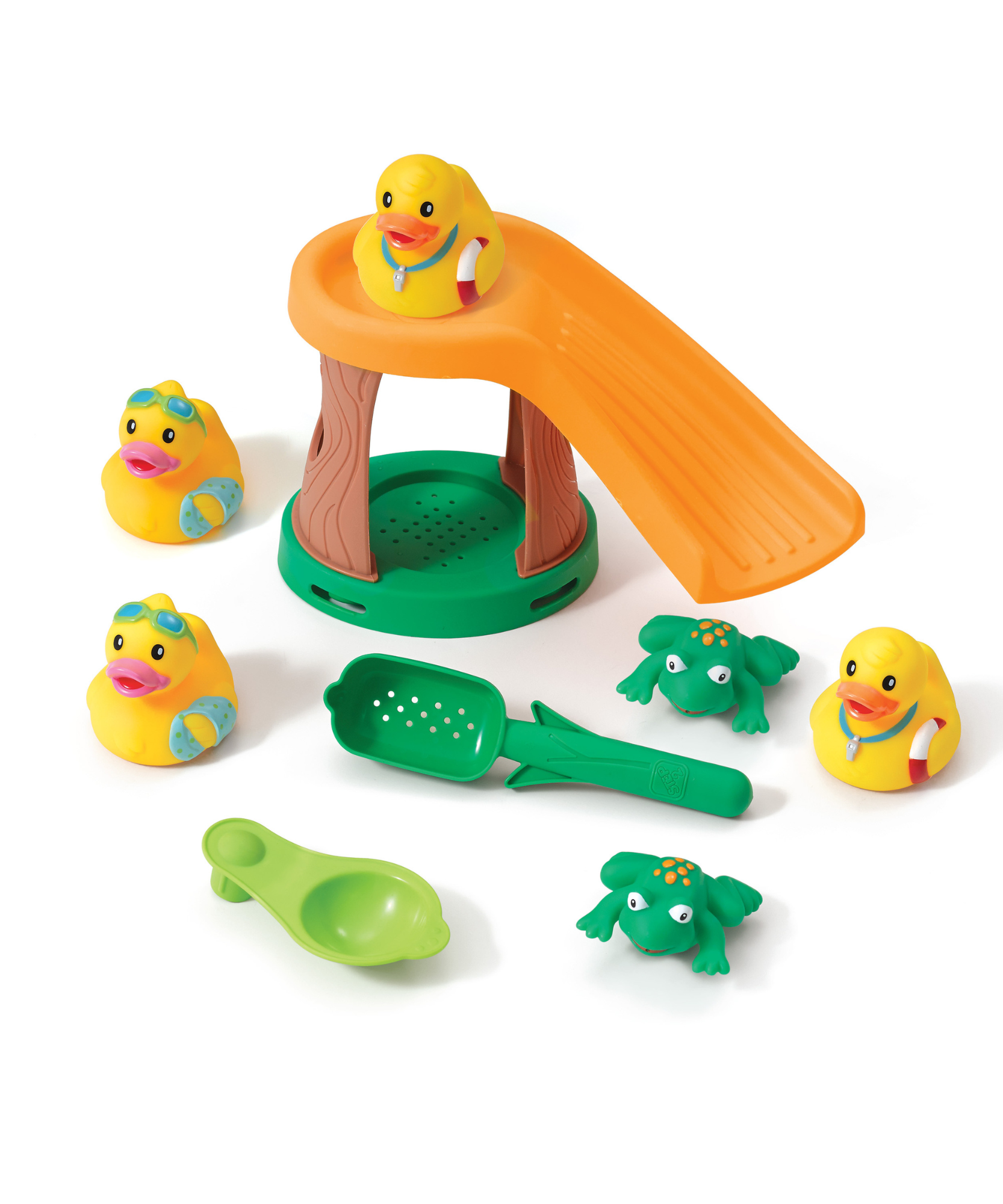 طاولة مياه بركة البط من ستيب 2، طاولة مياه للعب داخلية وخارجية مع ملحقات مكونة من 6 قطع تتضمن البط والضفدع، ومركز ألعاب وأنشطة STEM، مناسبة للأطفال من الأولاد والبنات من سن 1.5 سنة فما فوق