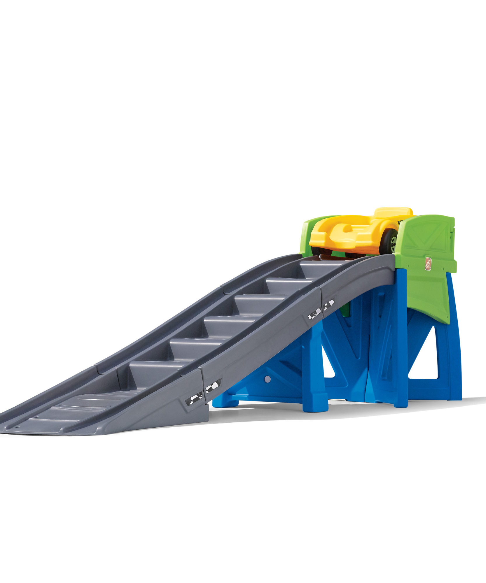 لعبة ستيب 2 إكستريم كوستر، 9 أقدام للاستخدام الداخلي والخارجي مع سيارة كوستر، سعة وزن 36 كجم، لعبة دفع للركوب، سيارة واحدة مع مقابض تثبيت ومسند للقدم، مناسبة للأولاد والبنات من سن 3 سنوات فما فوق