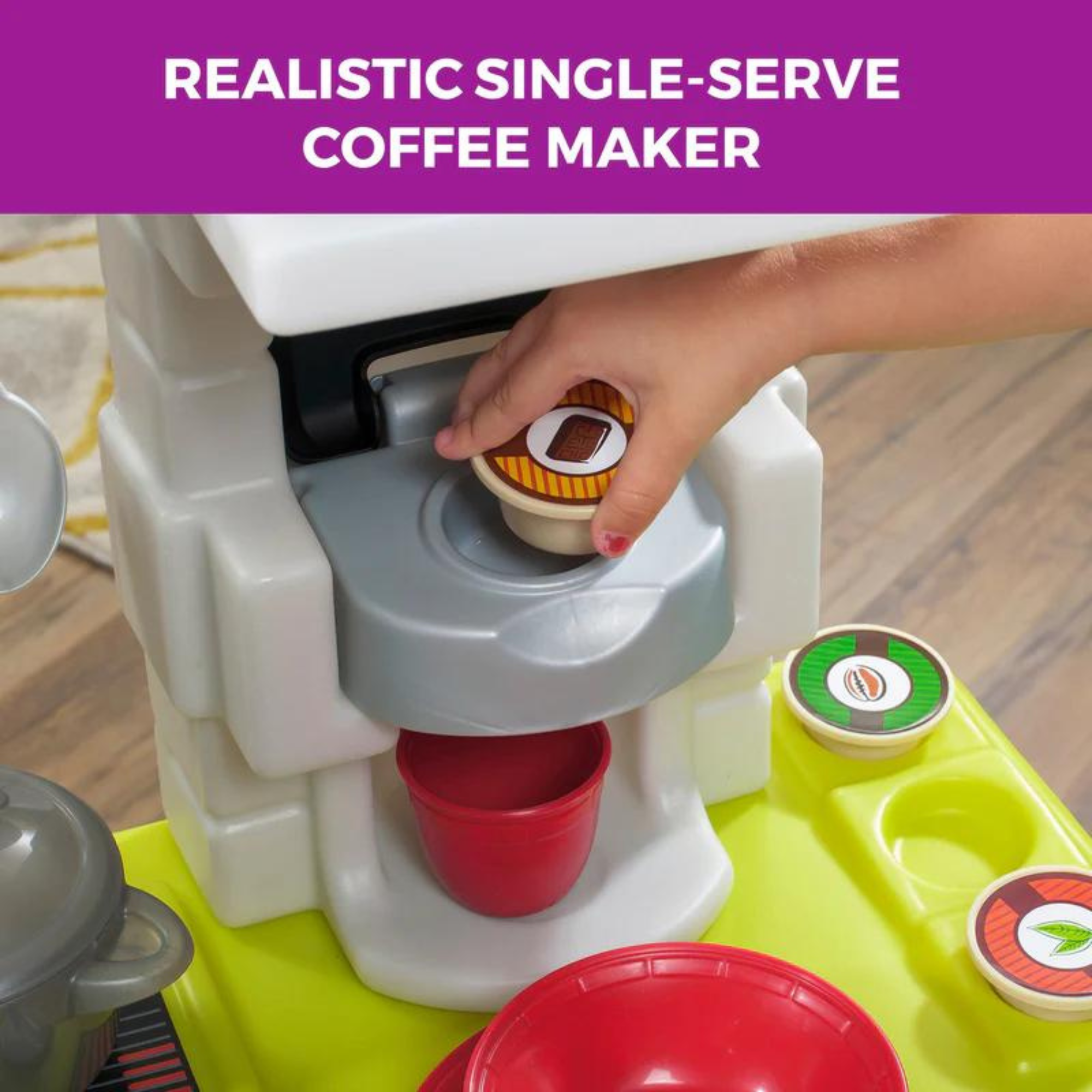 Step2 Contemporary Chef Kitchen, Kitchen Playset with 25 Piece Accessories Including Pots and Pans, Folk and Spoon, Indoor and Outdoor Roleplay ToySuitable for Children both Boys and Girls Aged 2+