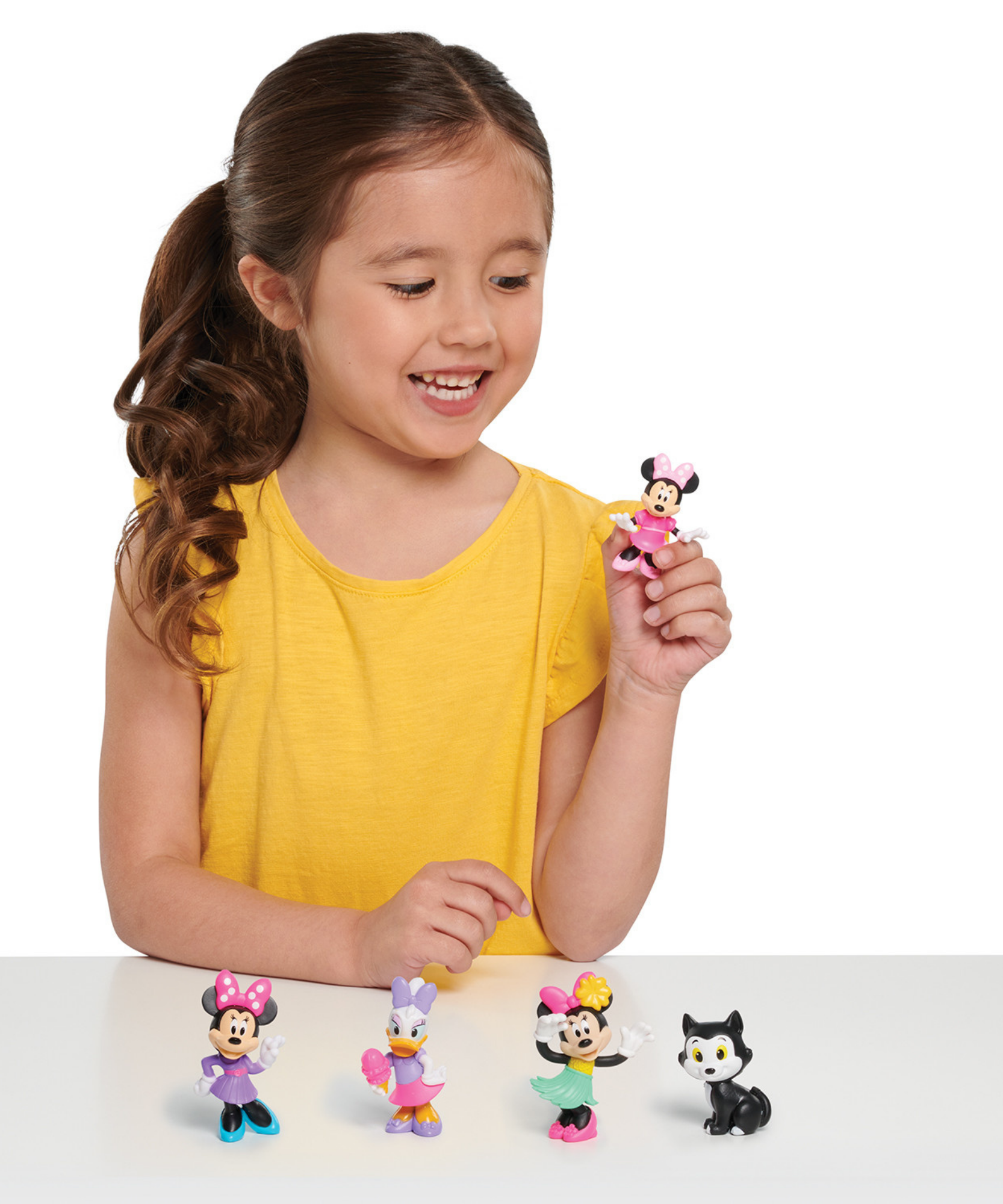 مجموعة مجسمات ديزني ميني ماوس القابلة للتجميع، مقاس 2.7 بوصة (6.8 سم)، مكونة من 5 قطع، لعبة أطفال مرخصة رسميًا للأعمار من 3 سنوات فما فوق من جاست بلاي