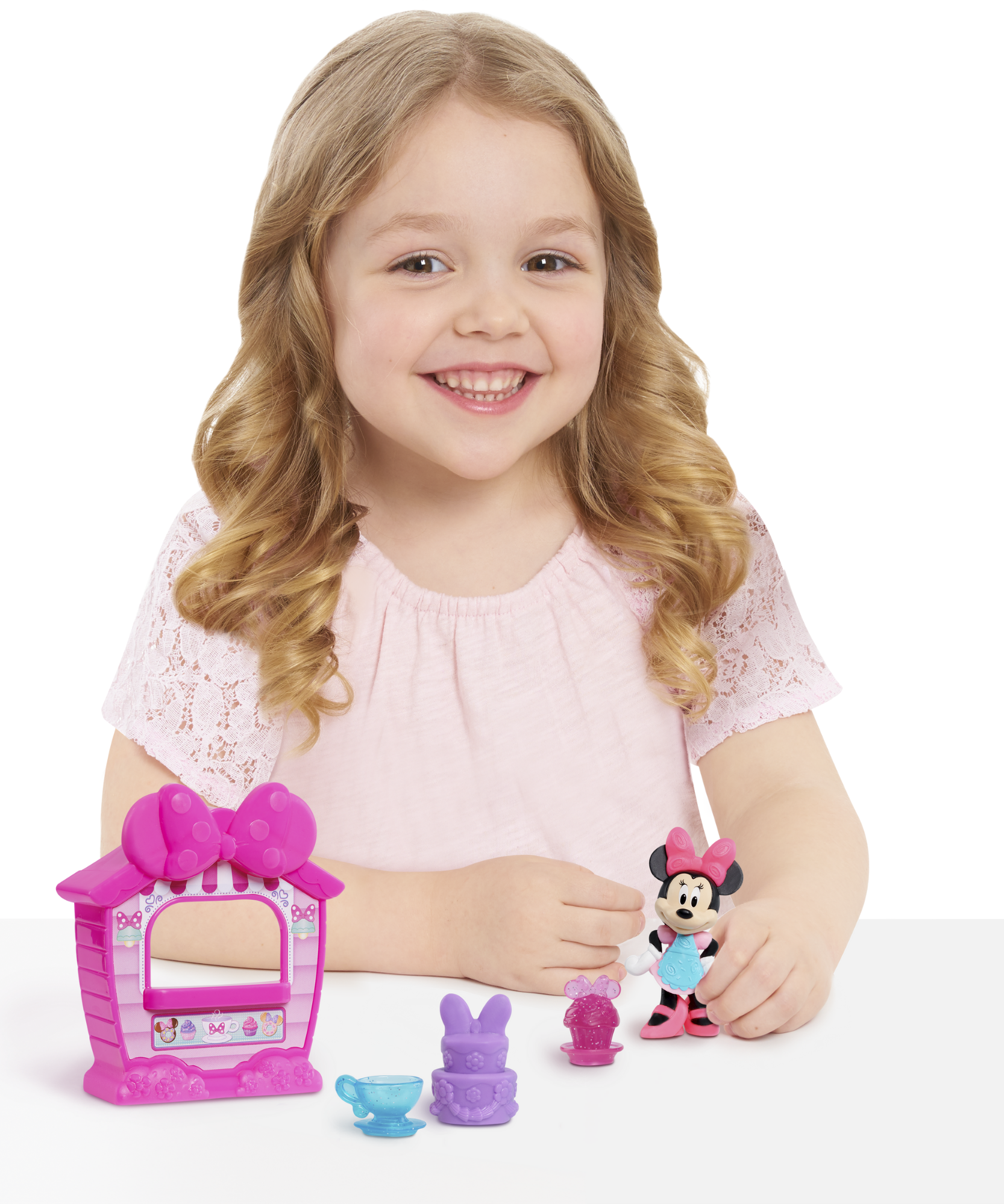 Disney Minnie Mouse Sweet Treats Playset, Collectible Figure Set, 5-Piece Toy Figurines Preschool Pretend Play Toy, Officially Licensed Kids Toy for Ages 3 & Up by Just Play