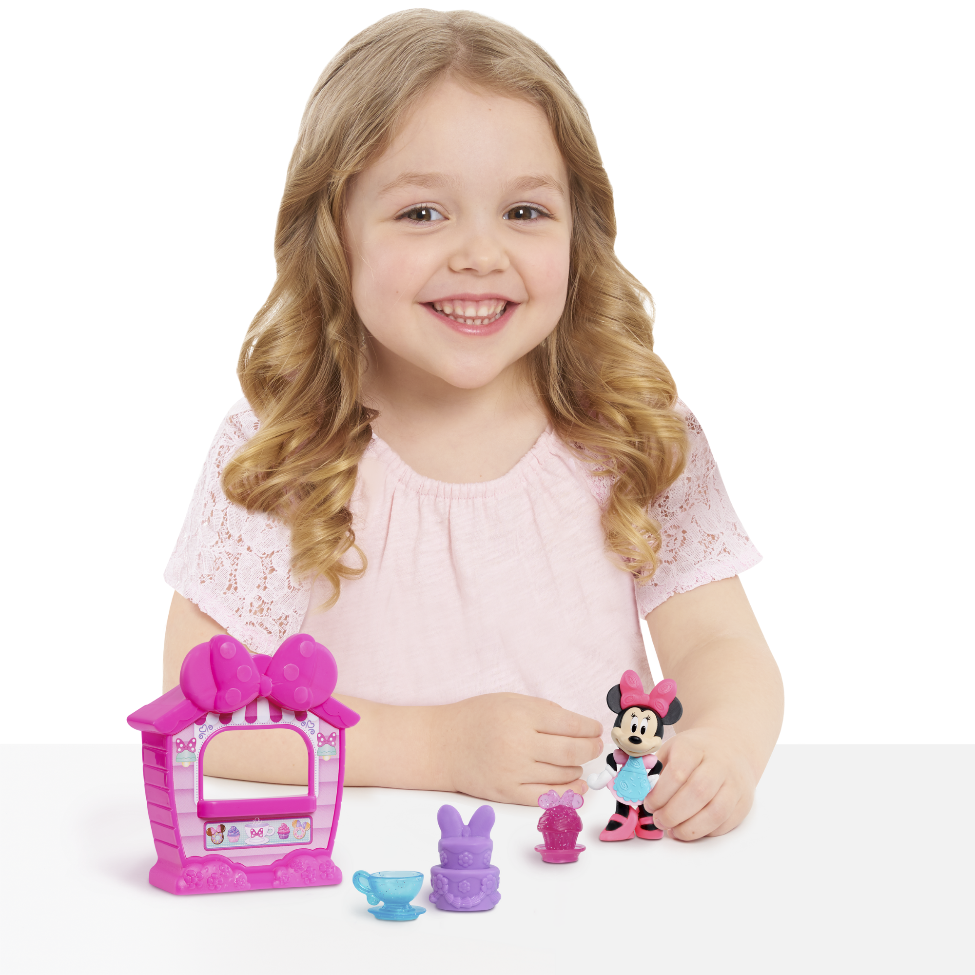 Disney Minnie Mouse Sweet Treats Playset, Collectible Figure Set, 5-Piece Toy Figurines Preschool Pretend Play Toy, Officially Licensed Kids Toy for Ages 3 & Up by Just Play