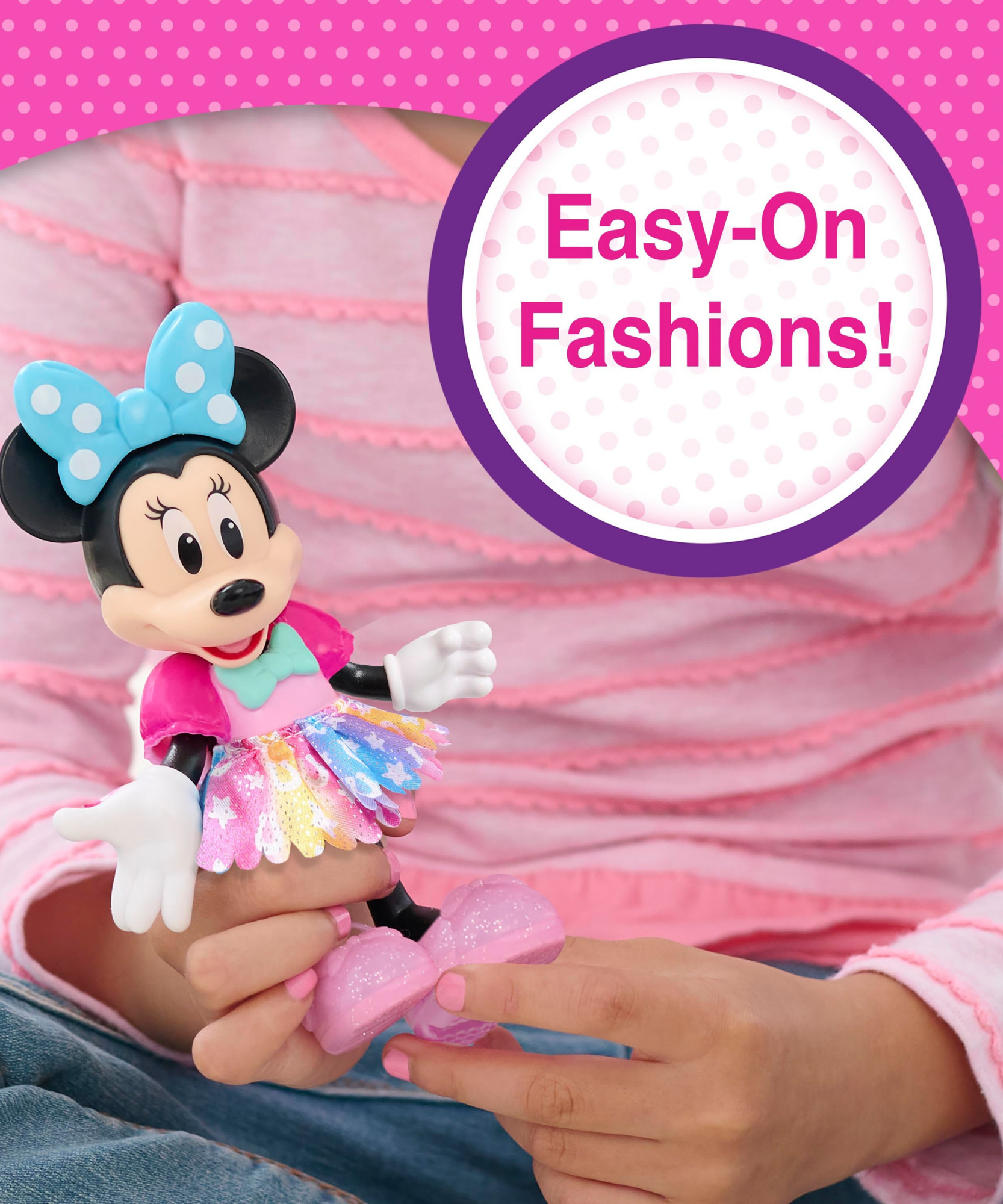 Disney Minnie Mouse Groom & Glam Pony Set, 21-Piece Doll and Accessories Set, Dress Up and Pretend Play Toy, Officially Licensed Kids Toy for Ages 3 & Up by Just Play