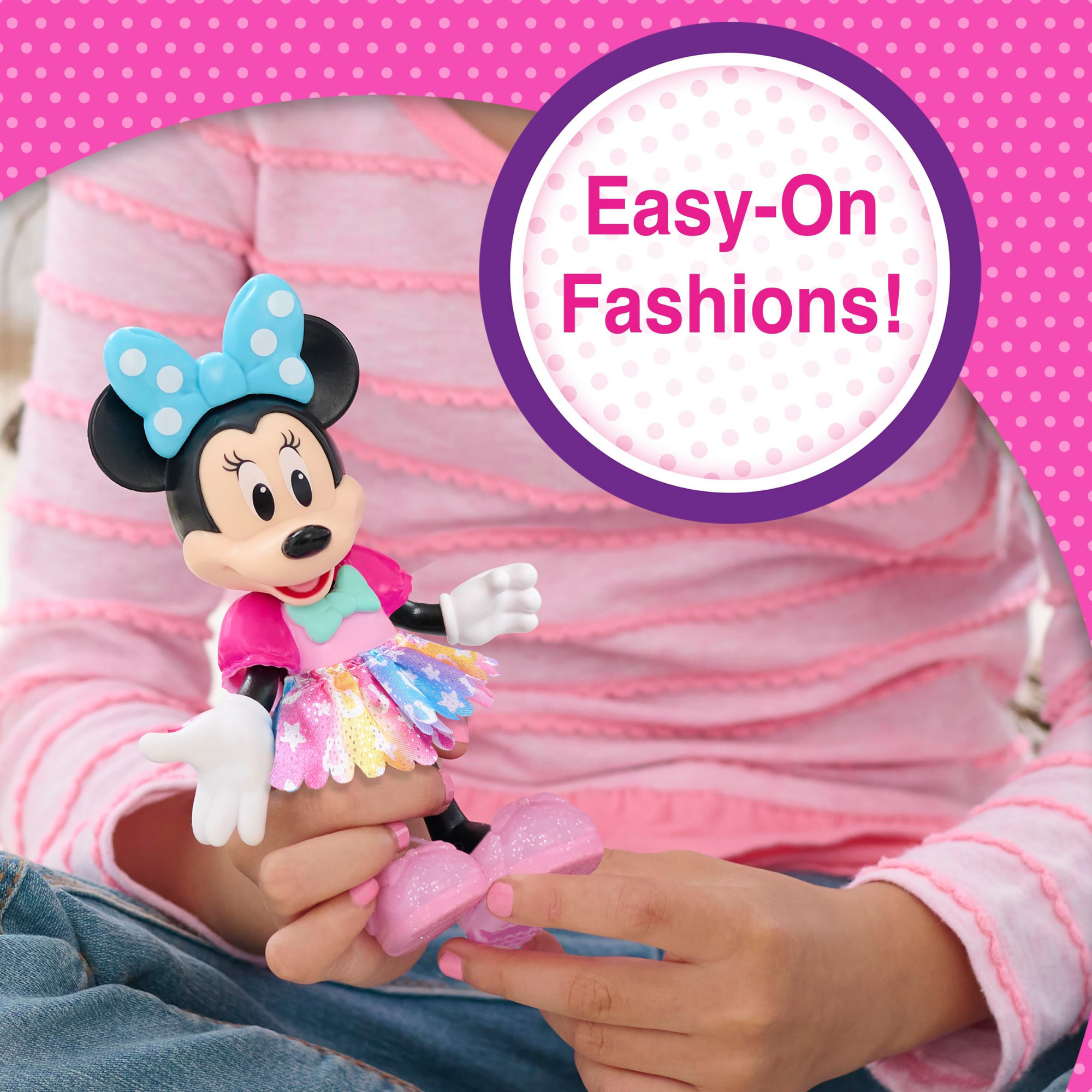 Disney Minnie Mouse Groom & Glam Pony Set, 21-Piece Doll and Accessories Set, Dress Up and Pretend Play Toy, Officially Licensed Kids Toy for Ages 3 & Up by Just Play