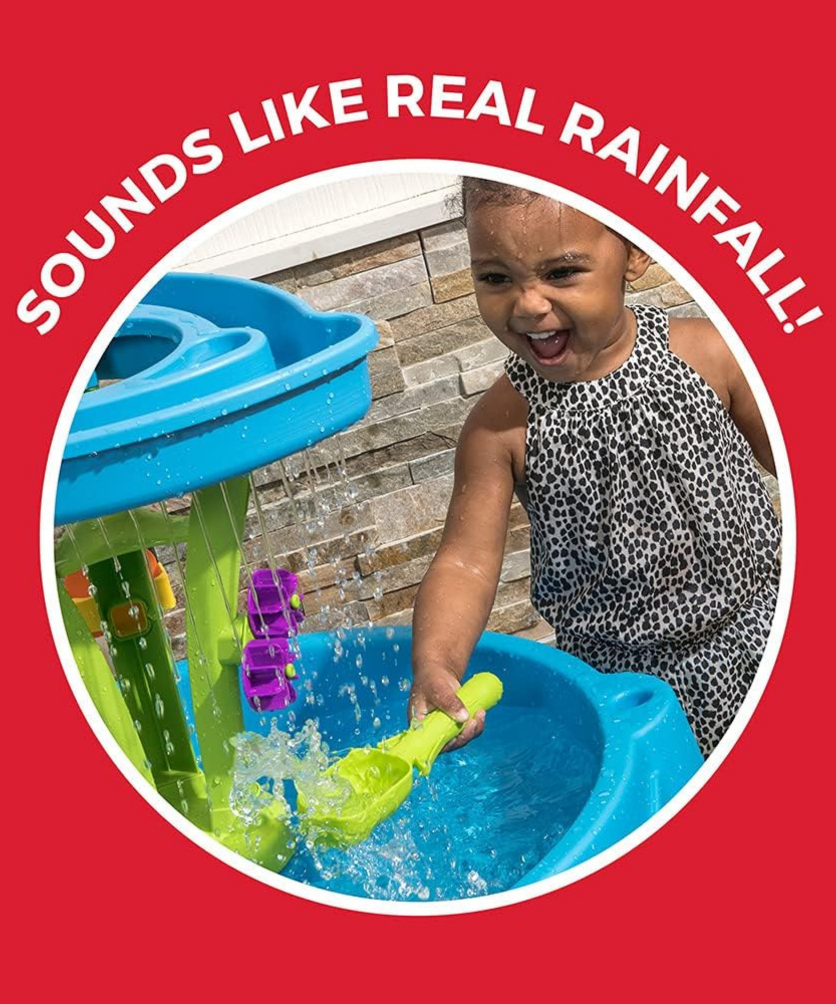 طاولة مياه ستيب 2 سمر شاورز سبلاش تاور، طاولة مياه داخلية وخارجية ومجموعة ألعاب حسية، لعبة نشاط مع ملحقات من 8 قطع، لعبة STEM ومركز أنشطة، مناسب للأطفال الصغار من عمر 1.5 سنة فما فوق