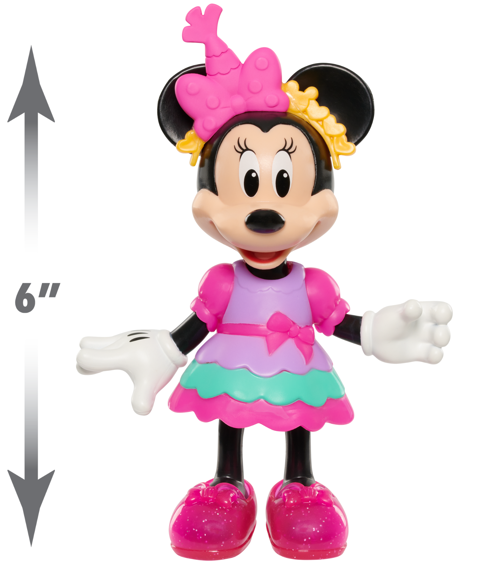 Disney Minnie Mouse Sweet Party Fabulous Fashion Doll, 14-Piece Doll and Accessories Set, Dress Up and Pretend Play Toy, Officially Licensed Kids Toy for Ages 3 & Up by Just Play