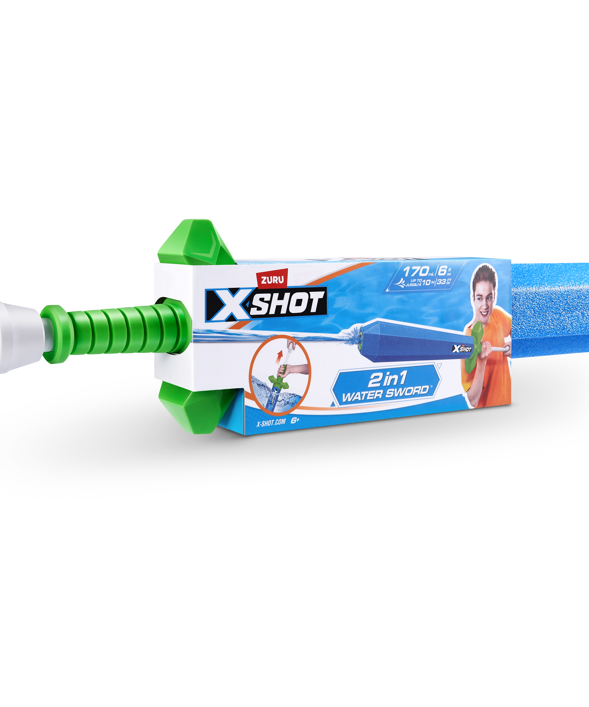 X Shot Water 2 in 1 Sword, Double Water Blaster Toy for Kids, Age 5+