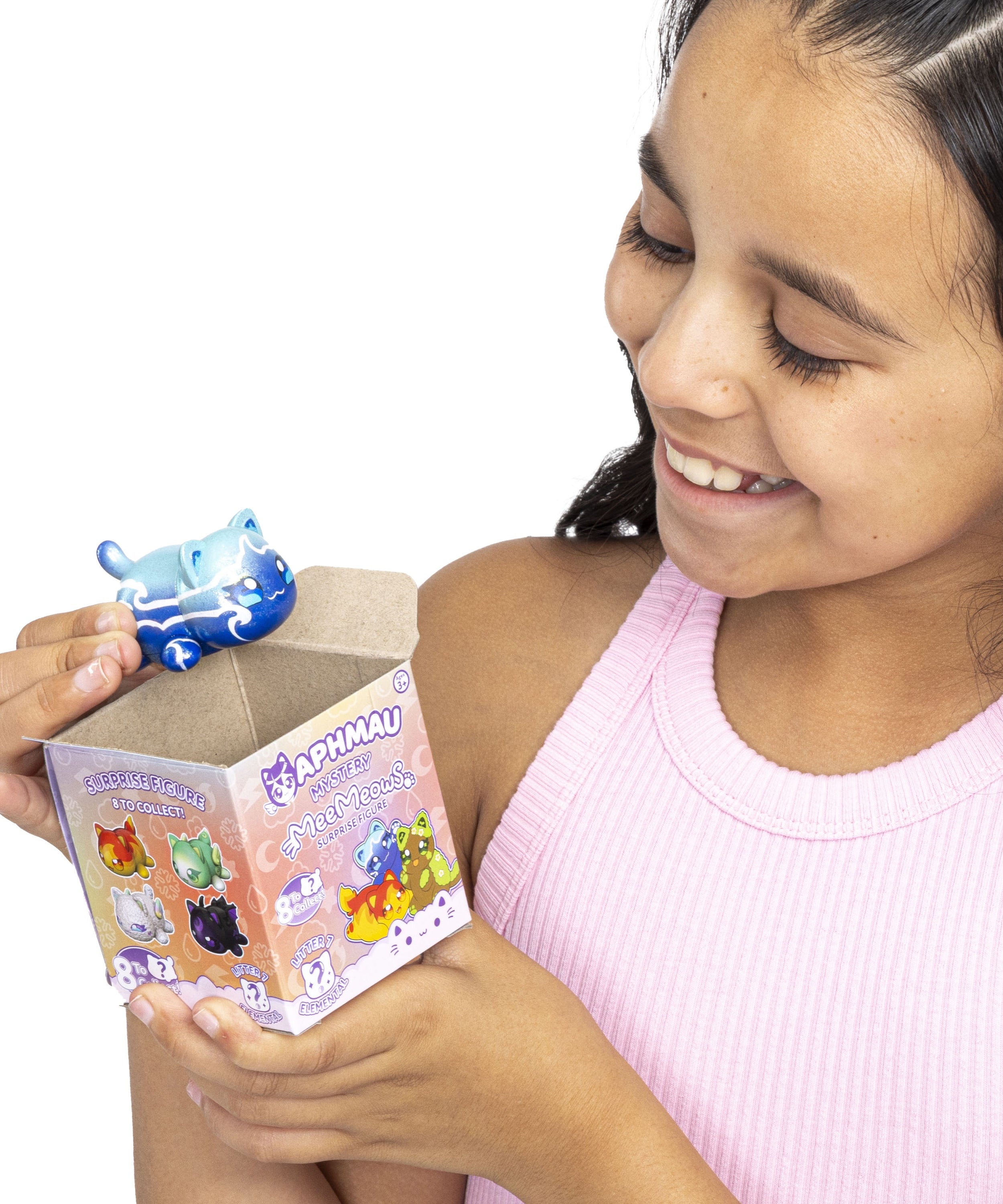 Aphmau MeeMeow Mystery Figures Series 7 Elemental Collection, Official Aphmau Merchandise, 1 Random Collectible Figure Blind Box, Surprise Toy for Girls and Boys Ages 3 and Up