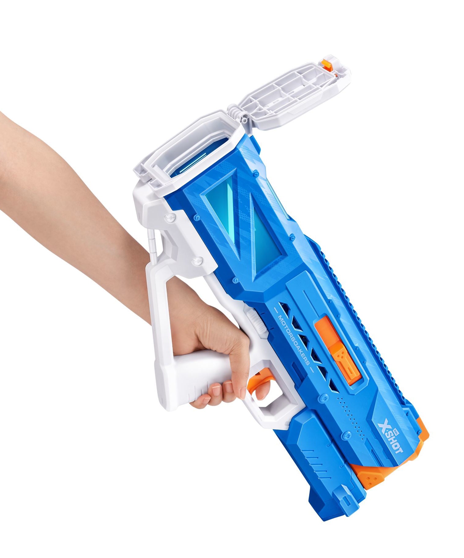 XSHOT Water Fast Fill Motor Soaker Hydra Pulse Water Toy Gun, Motorized Water Blaster with 650ml Capacity, Fast-Fill Technology, Rechargeable Battery, Blasts Up to 29 Feet, Outdoor Summer Water Toy for Boys and Girls Age 8+