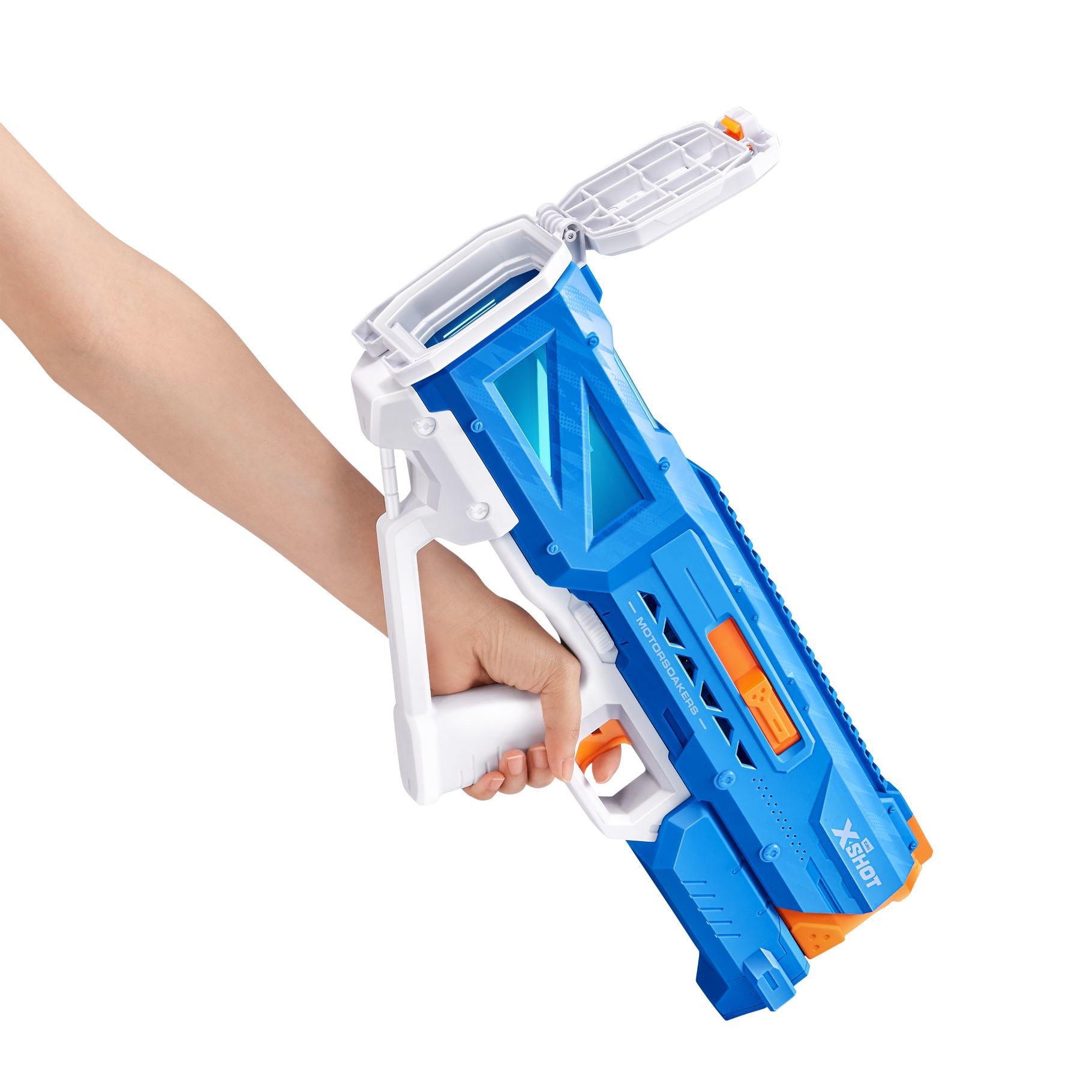 XSHOT Water Fast Fill Motor Soaker Hydra Pulse Water Toy Gun, Motorized Water Blaster with 650ml Capacity, Fast-Fill Technology, Rechargeable Battery, Blasts Up to 29 Feet, Outdoor Summer Water Toy for Boys and Girls Age 8+