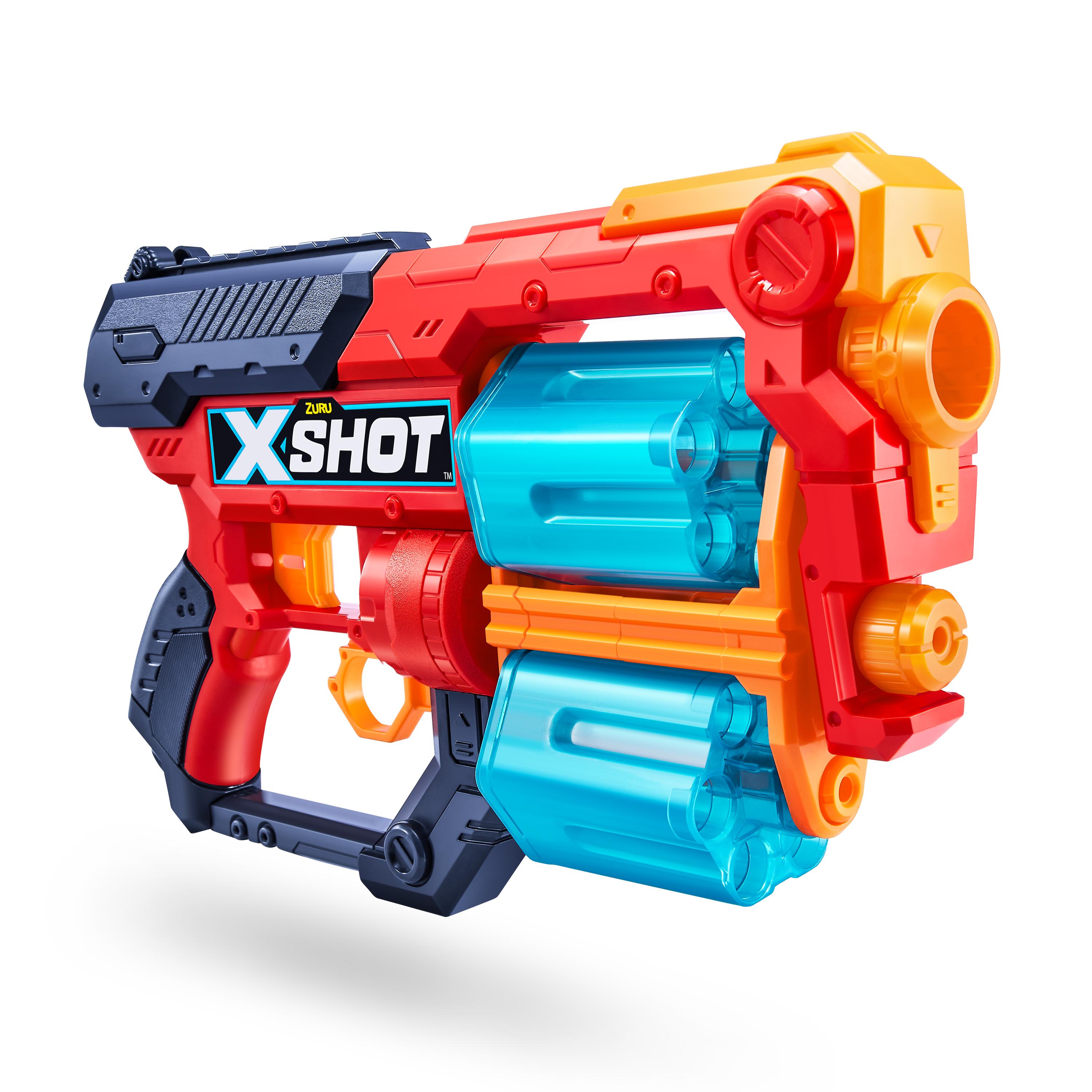 X Shot Excel Xcess TK 12 16 Darts Blaster, Twin Barrel Foam Gun Toy for Boys, Age 8+