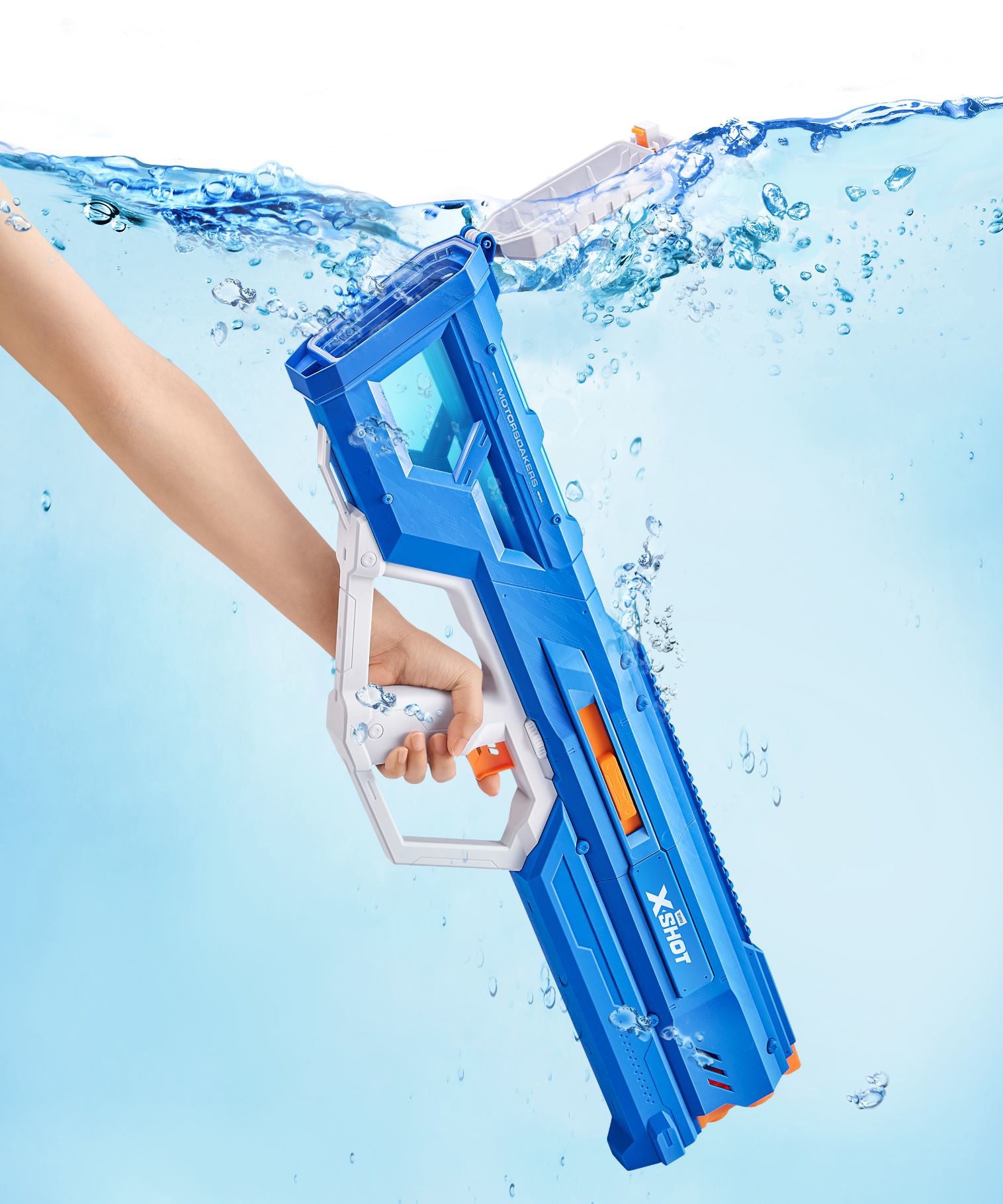 XSHOT Fast Fill Motorized Water Blaster for Kids Ages 8+, 1100ml Tank, 29ft Blast, Rechargeable Battery