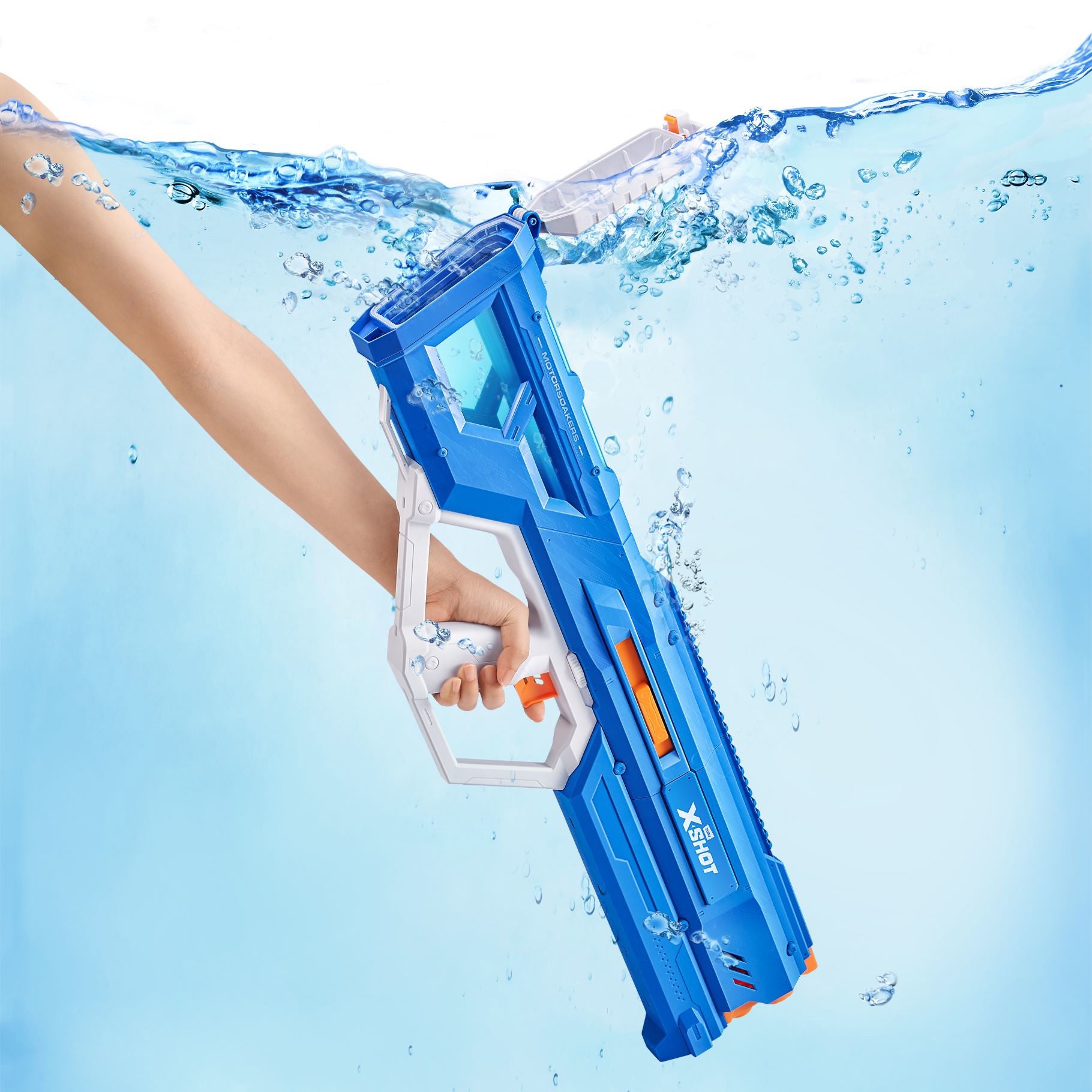 XSHOT Fast Fill Motorized Water Blaster for Kids Ages 8+, 1100ml Tank, 29ft Blast, Rechargeable Battery
